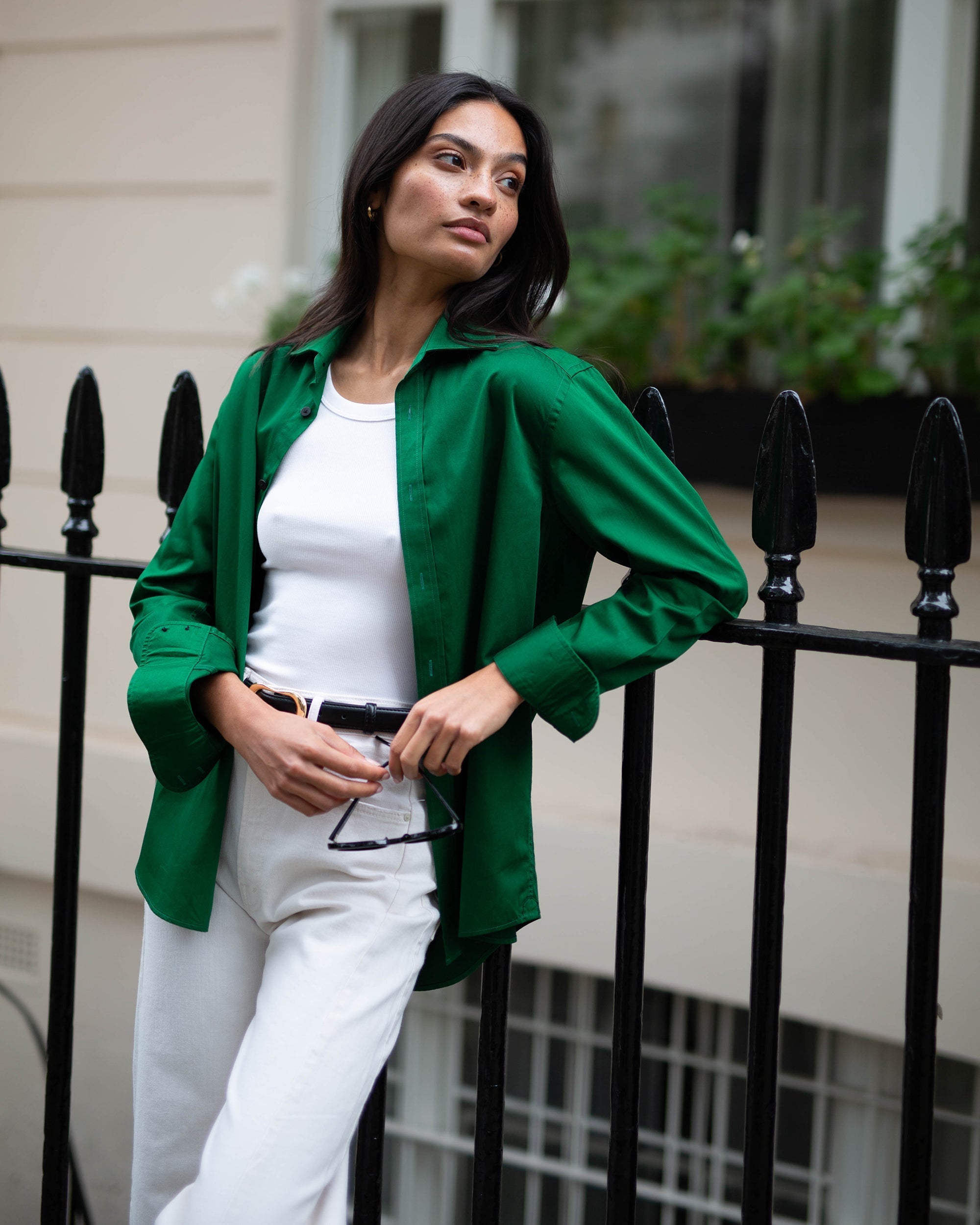 The Boyfriend Fine Cotton Poplin Button-Up Shirt