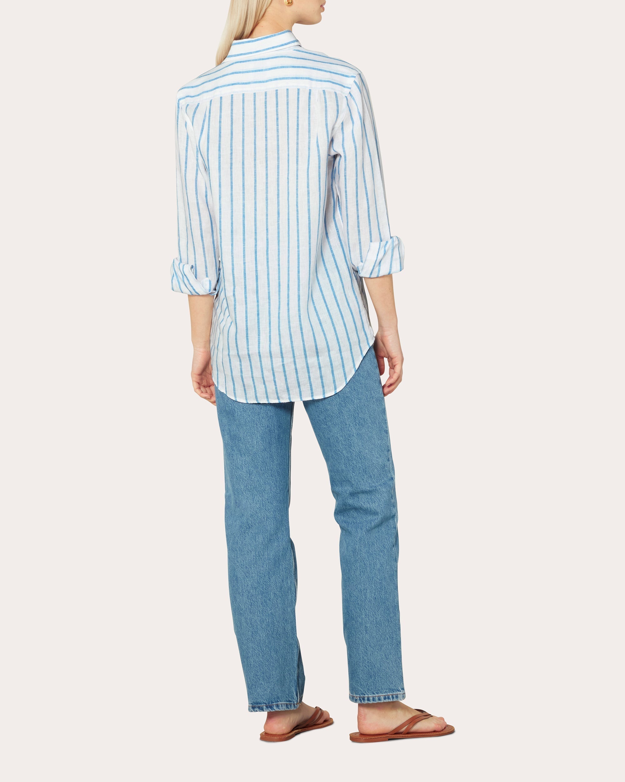 The Boyfriend Striped Linen Shirt