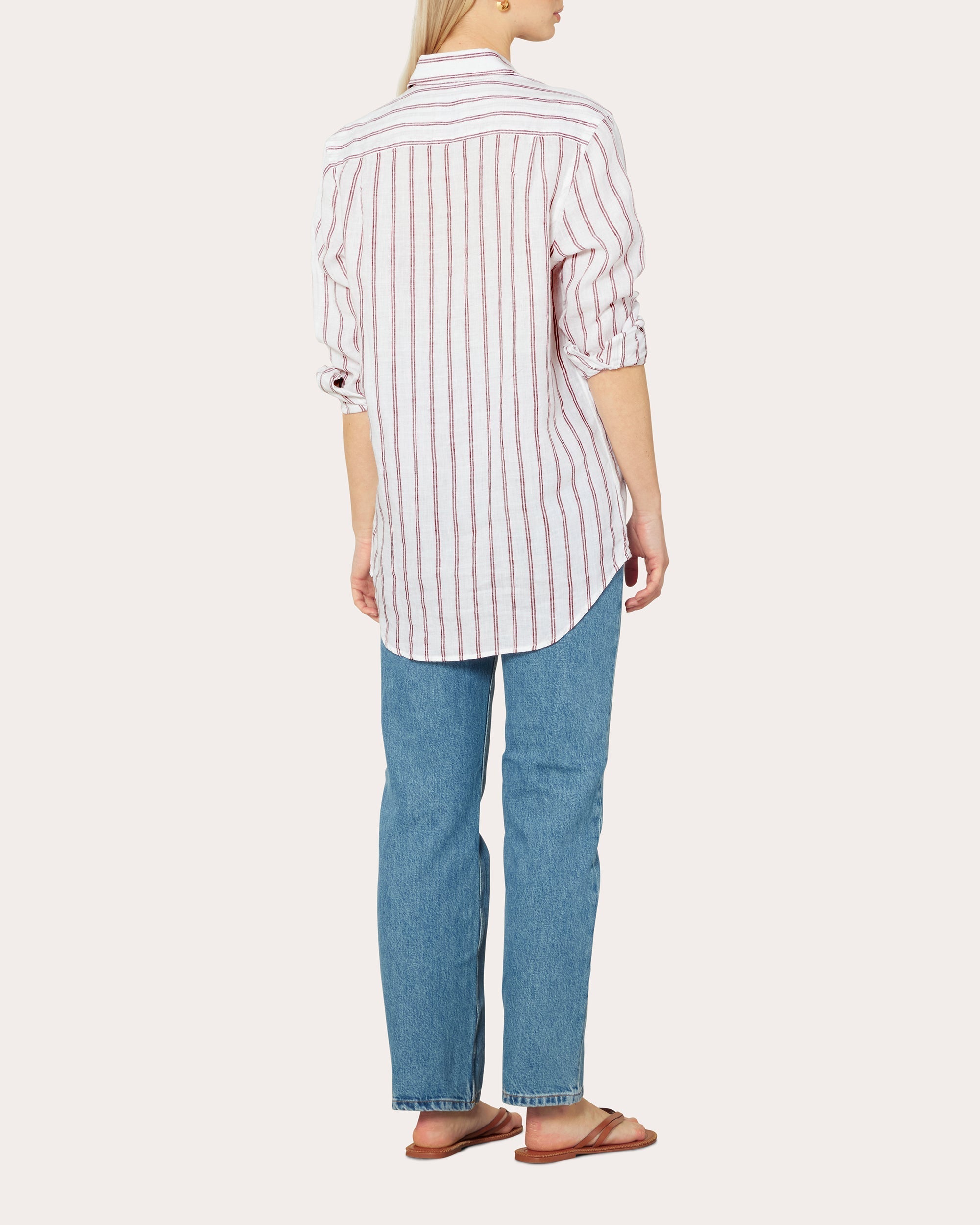 The Boyfriend Striped Linen Shirt