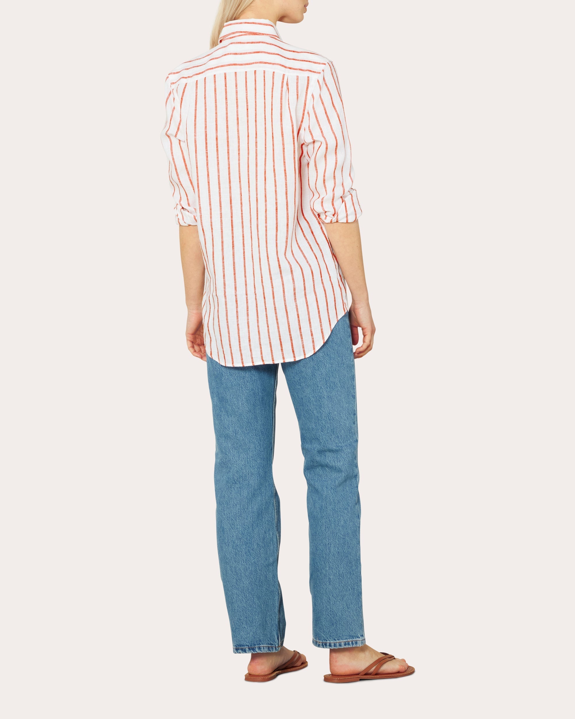 The Boyfriend Striped Linen Shirt