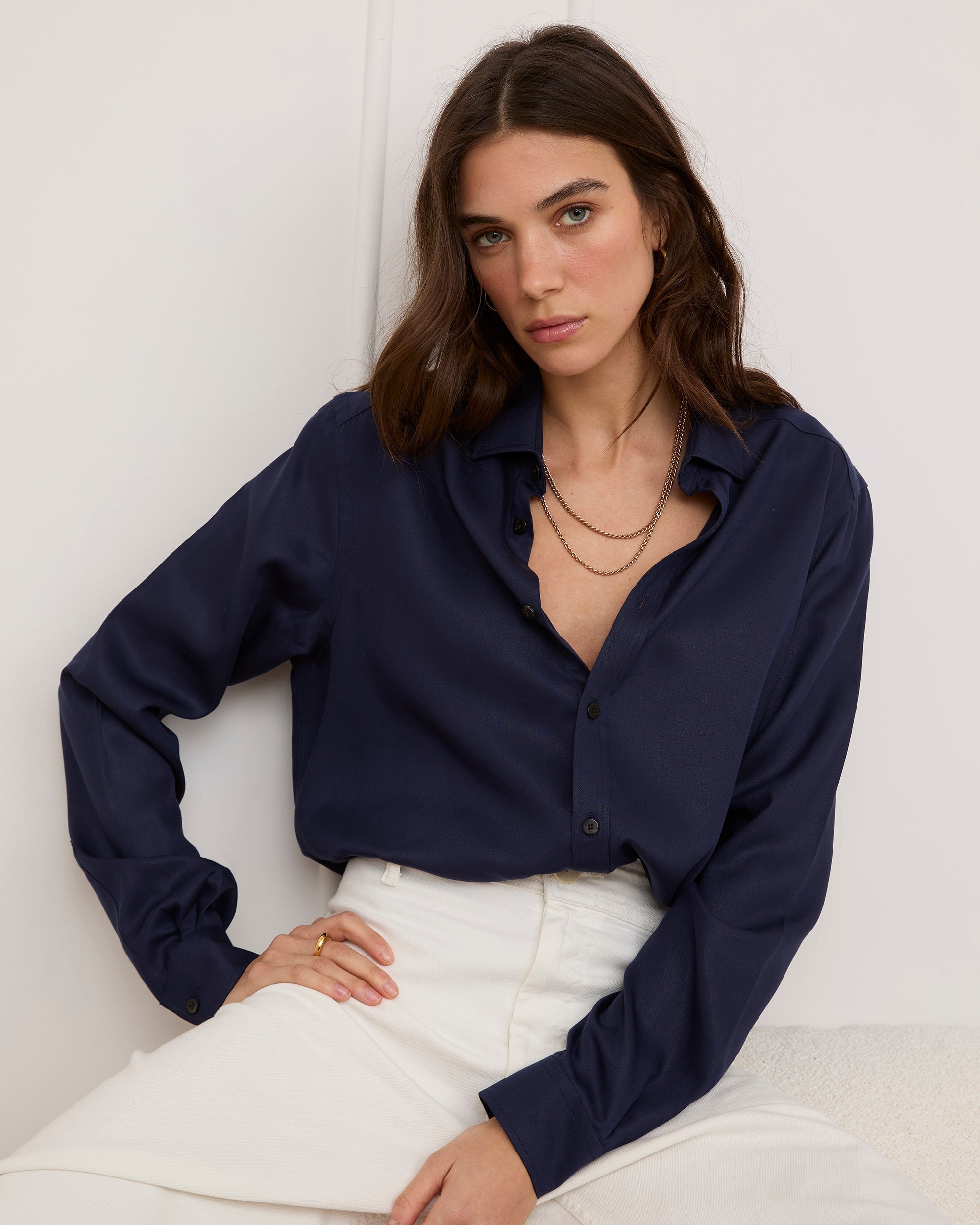 The Classic Tencel™ Button-Up Shirt