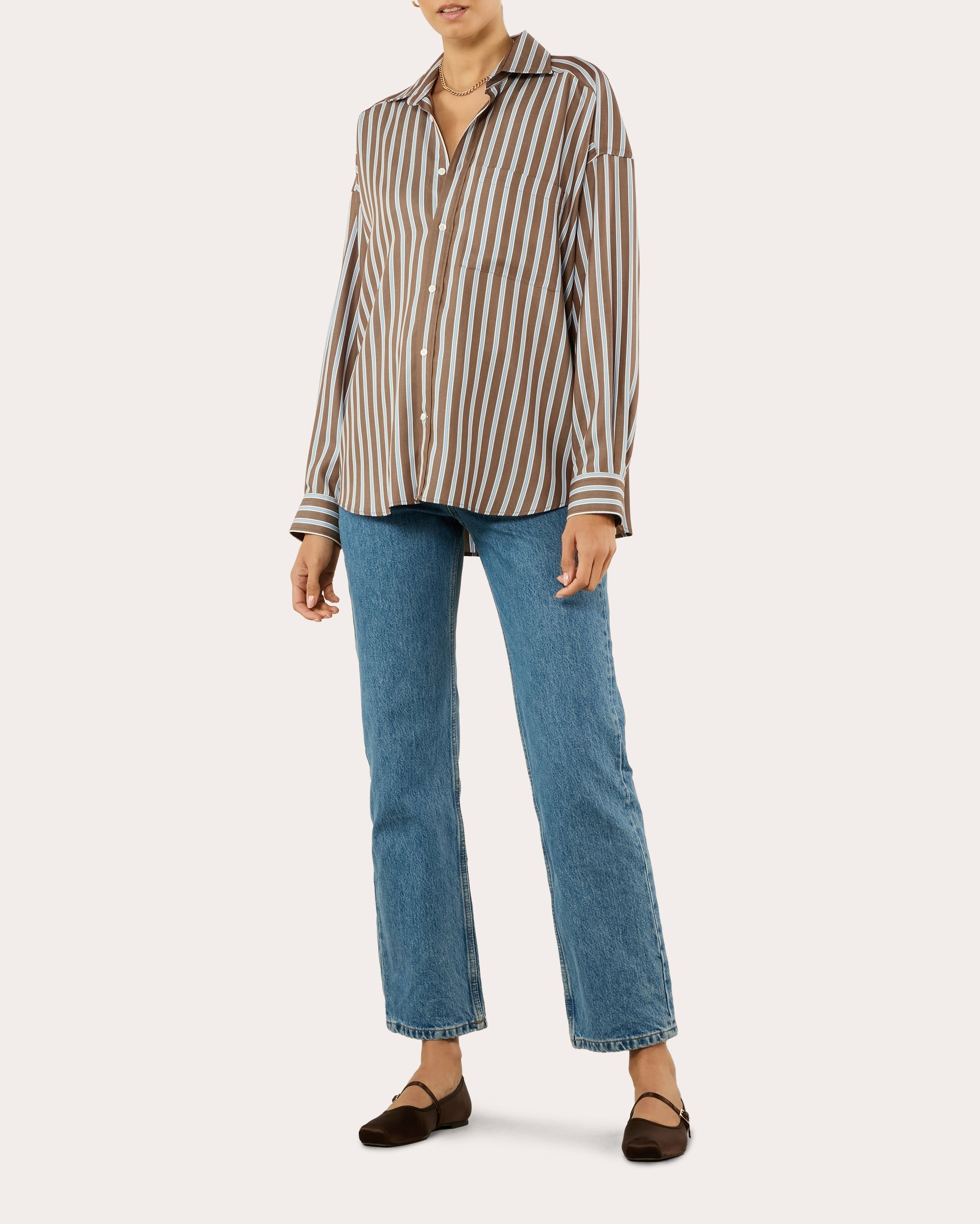 The Weekend Stripe Tencel™ Button-Up Shirt