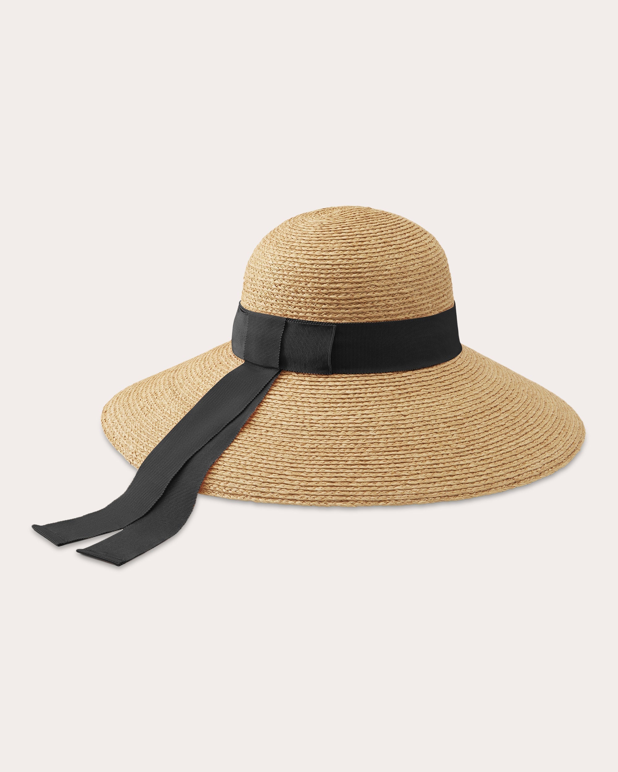 Cori Grosgrain-Trimmed Raffia Sun Hat
