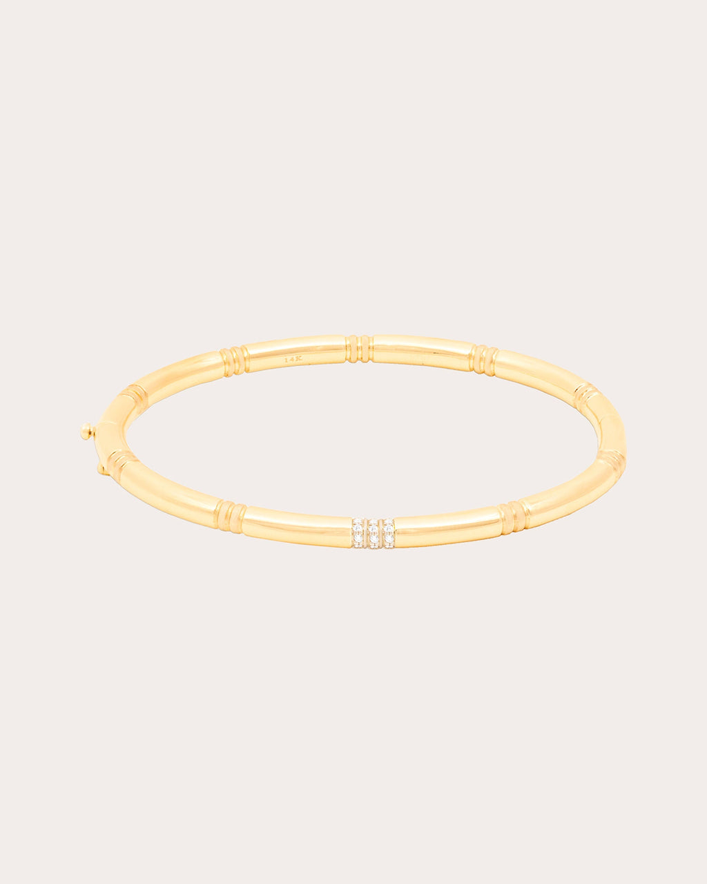 Crew 14K Gold Diamond Bangle