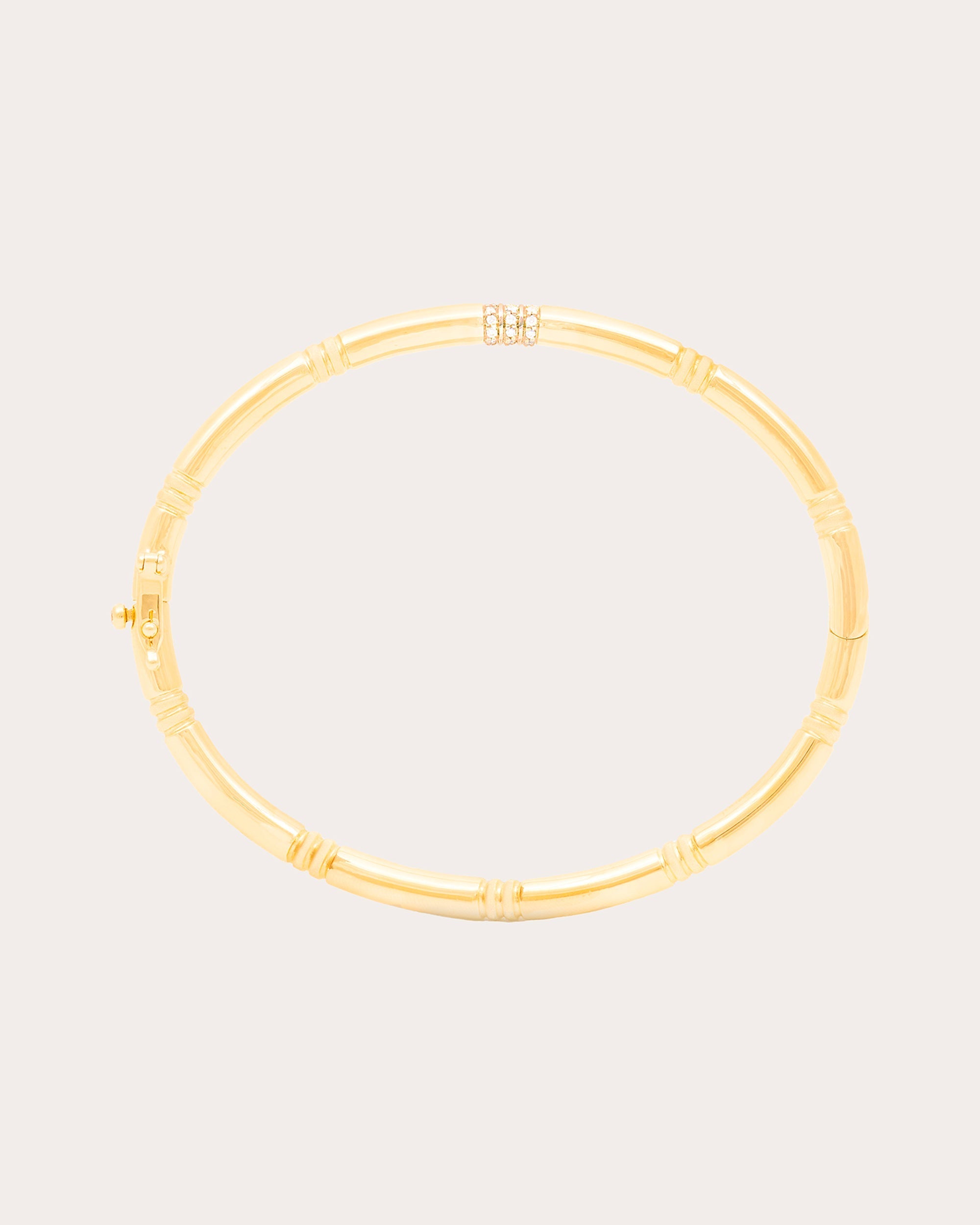 Crew 14K Gold Diamond Bangle