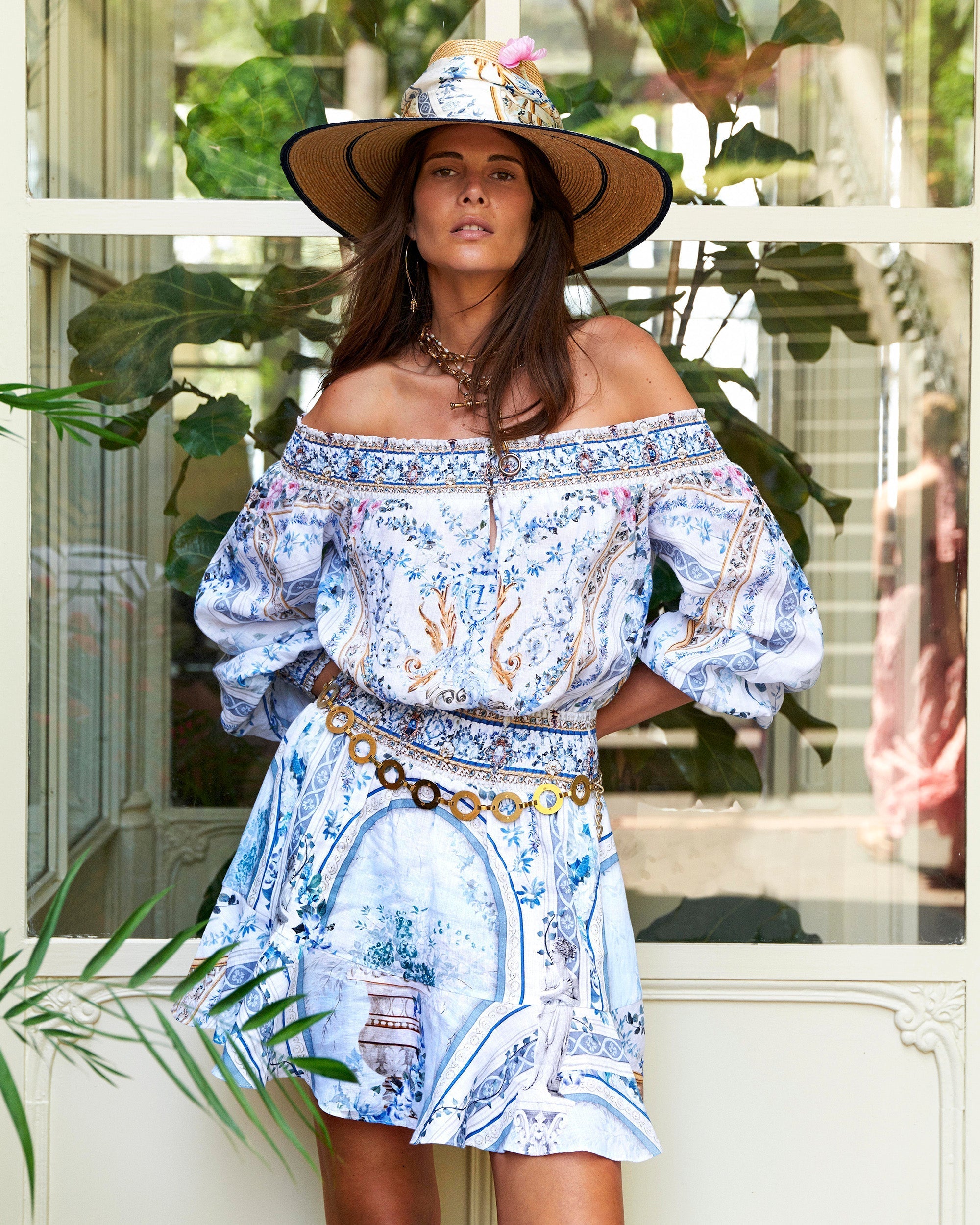Off-Shoulder Short Dress