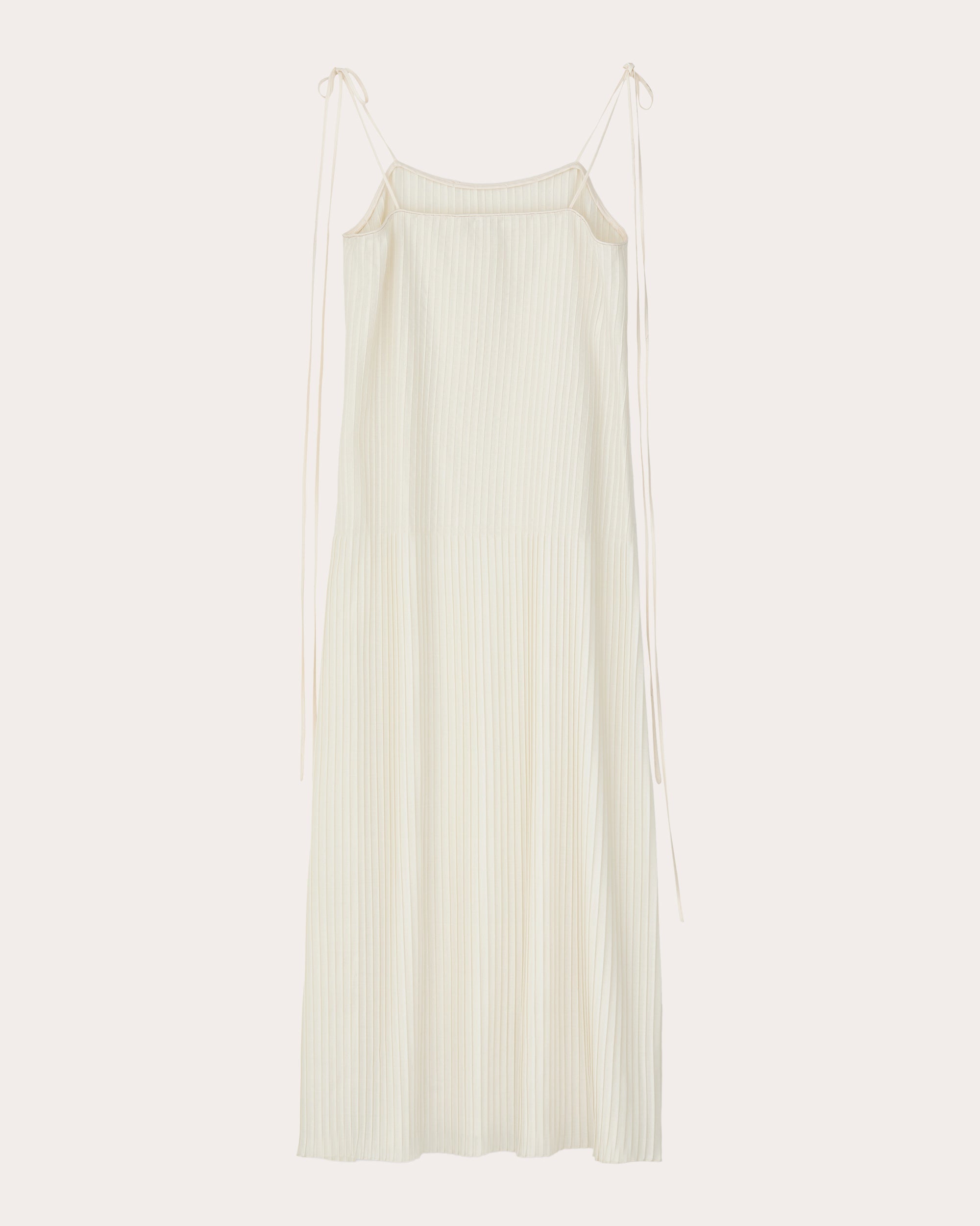 Dakota Atelier Wool-Blend Plissé Dress