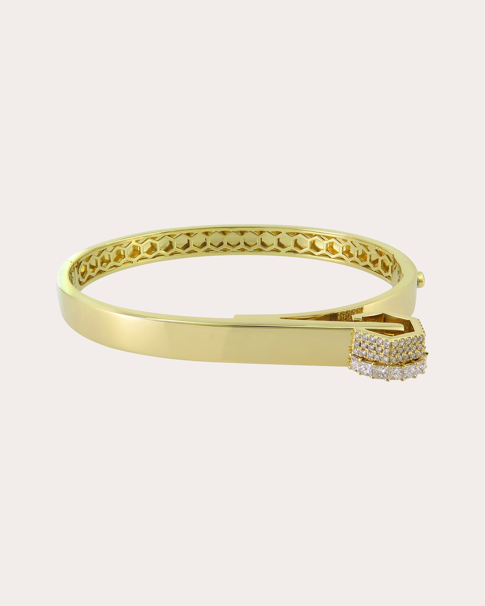 Camille 14K Gold Diamond Bangle