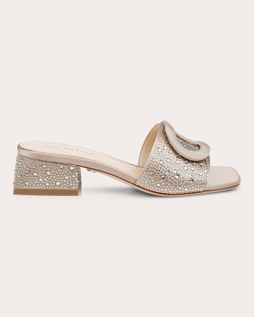 Dizzy II Crystal-Embellished Satin Sandal