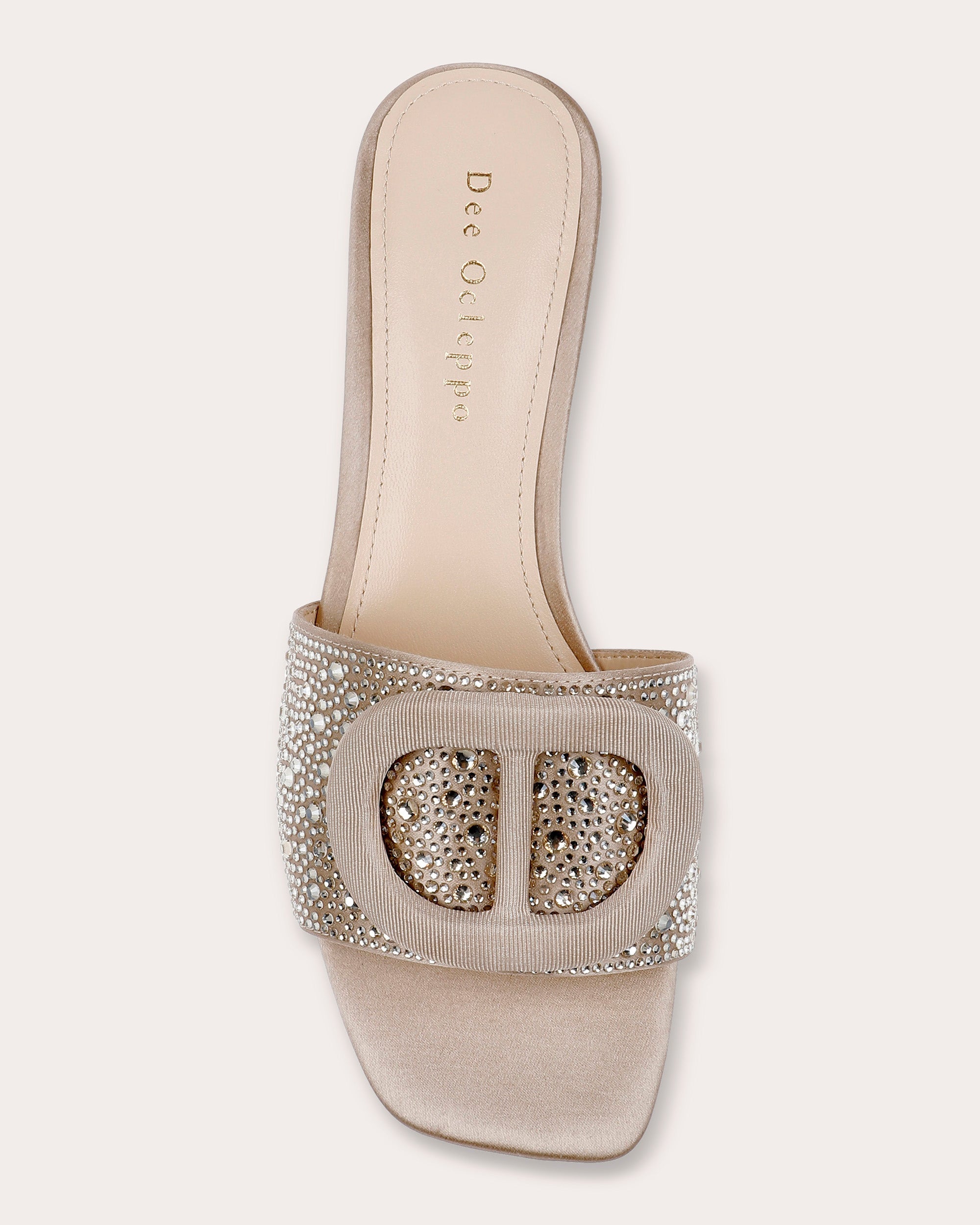 Dizzy II Crystal-Embellished Satin Sandal