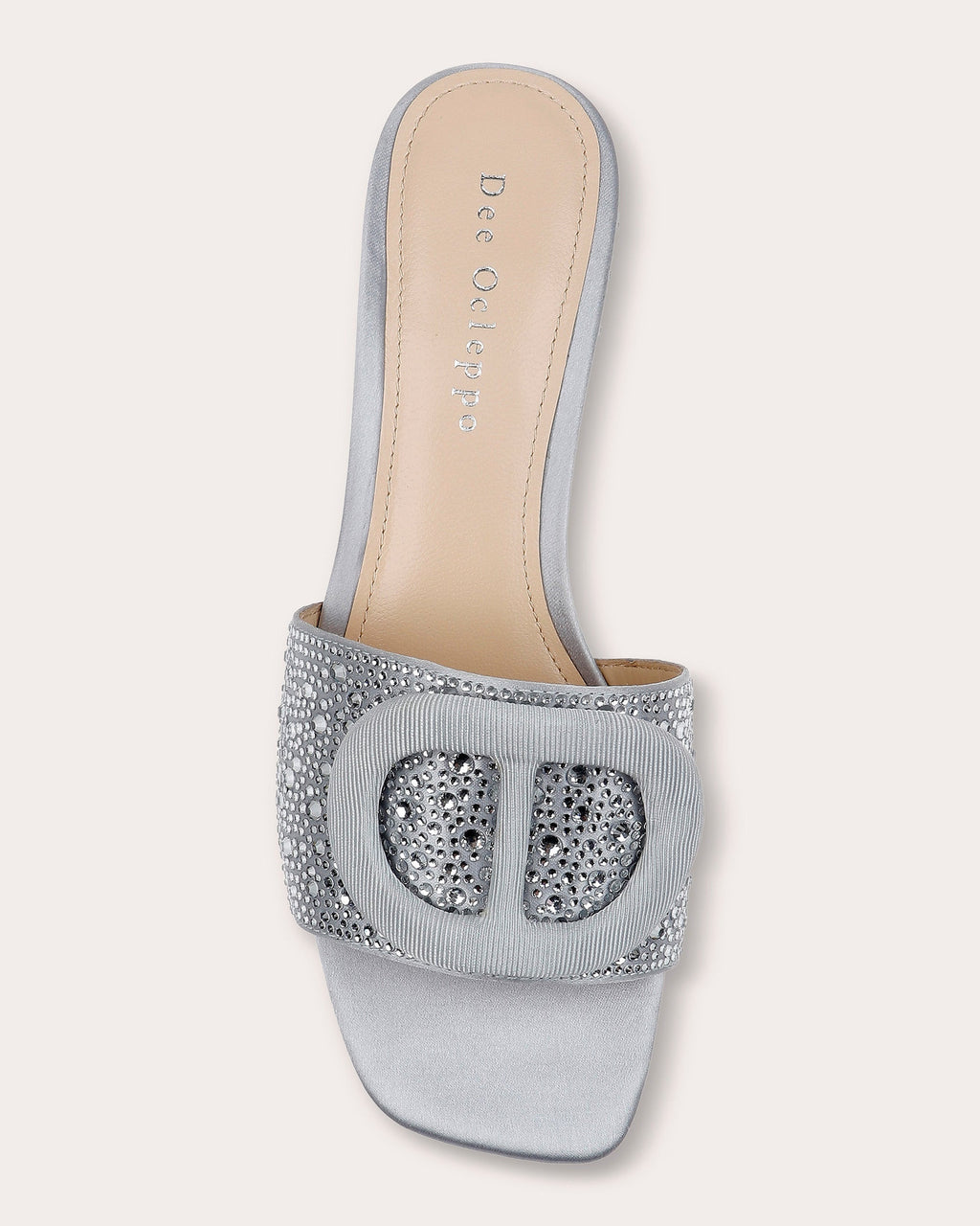 Dizzy II Crystal-Embellished Satin Sandal
