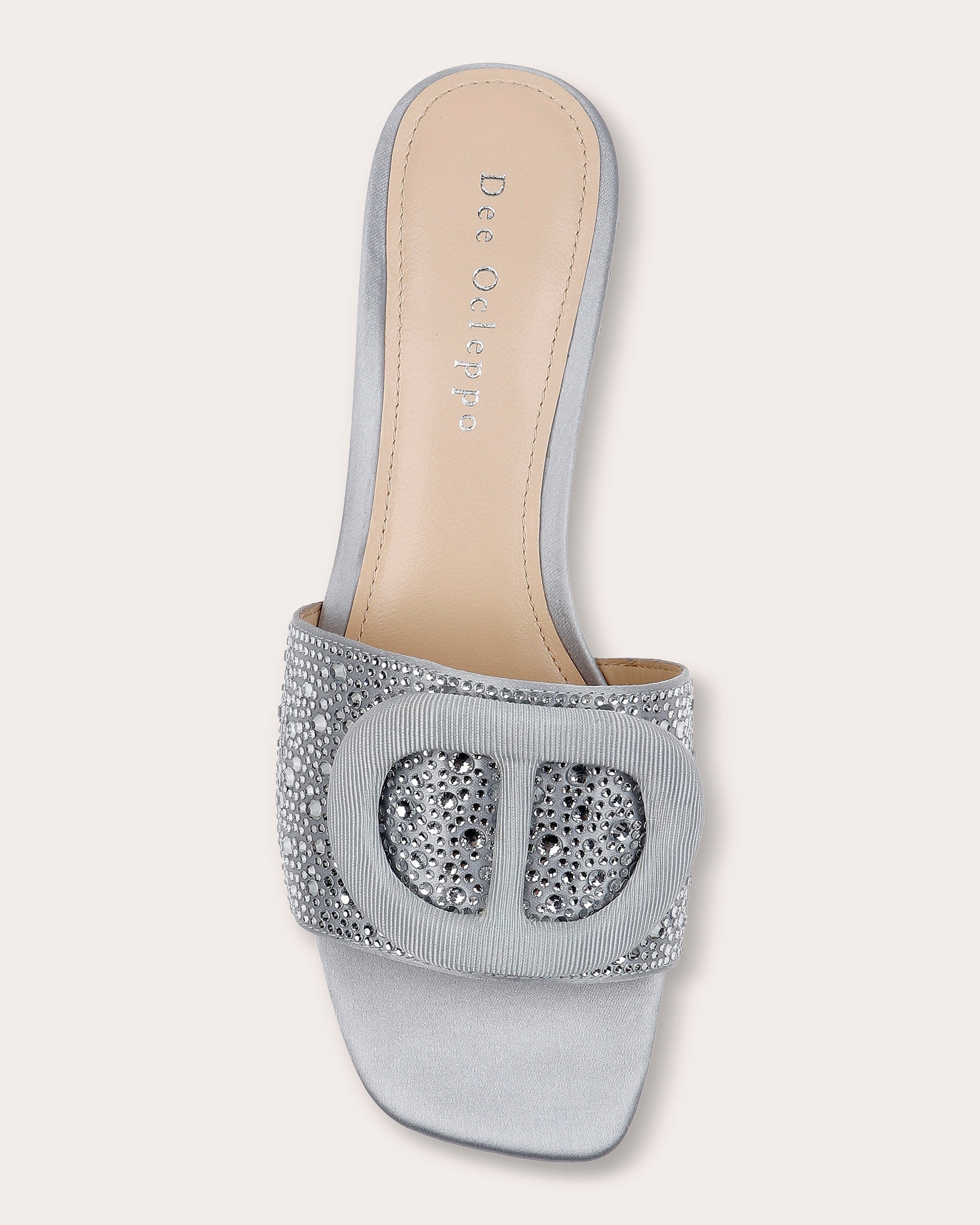 Dizzy II Crystal-Embellished Satin Sandal
