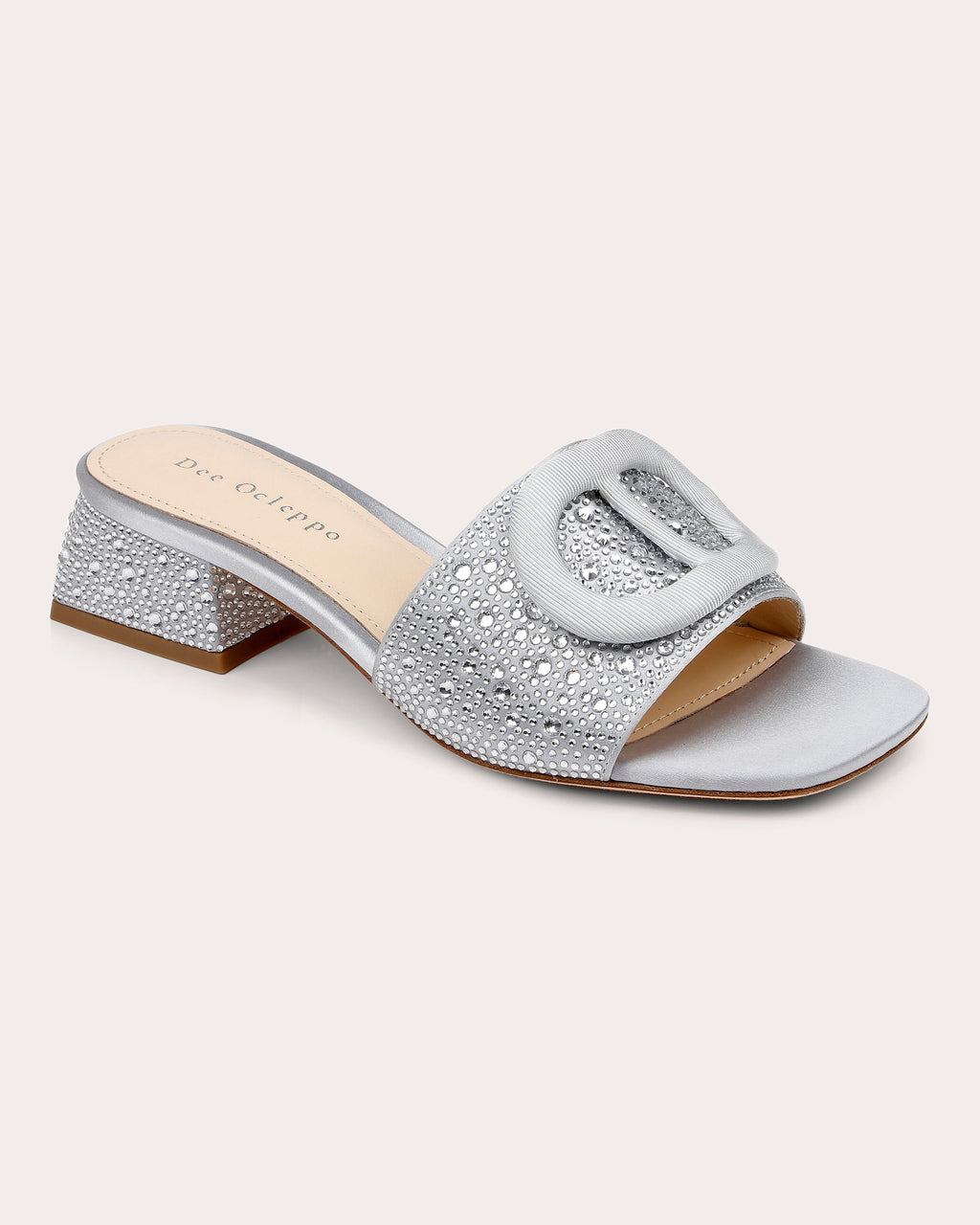 Dizzy II Crystal-Embellished Satin Sandal