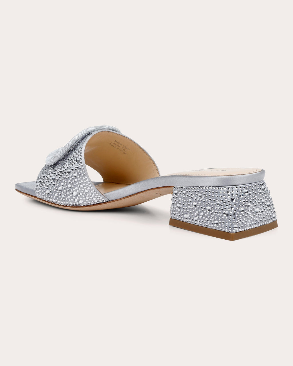 Dizzy II Crystal-Embellished Satin Sandal