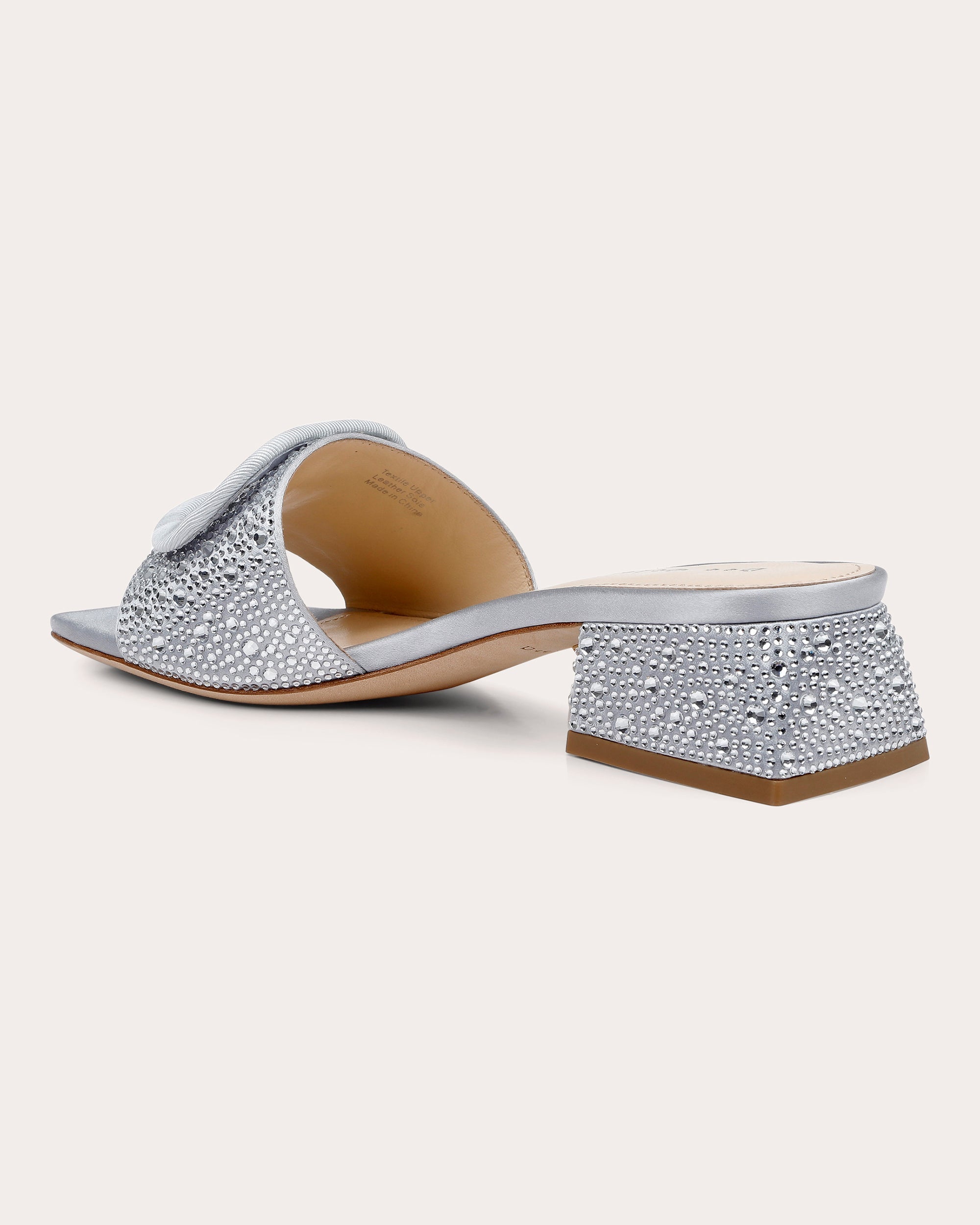 Dizzy II Crystal-Embellished Satin Sandal