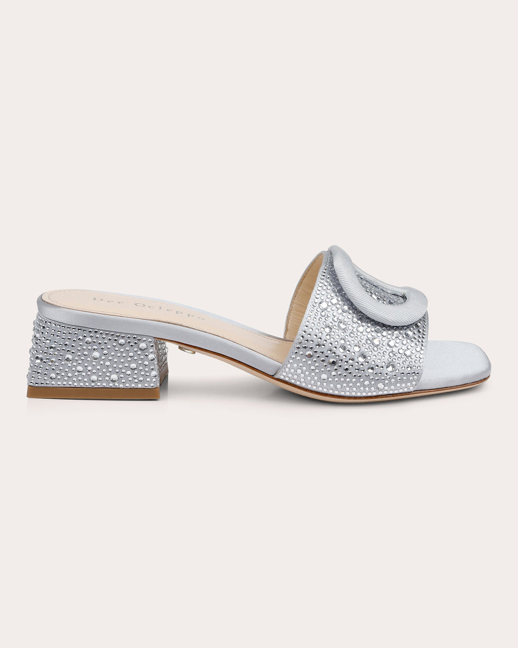 Dizzy II Crystal-Embellished Satin Sandal