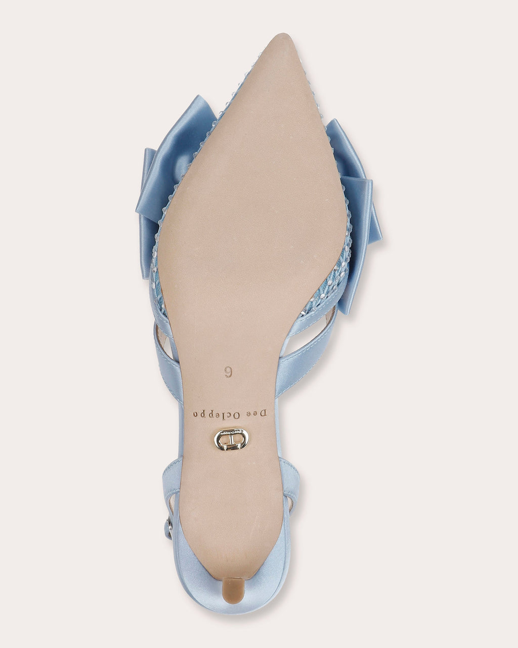 Brazil Embellished Satin and Mesh Slingback