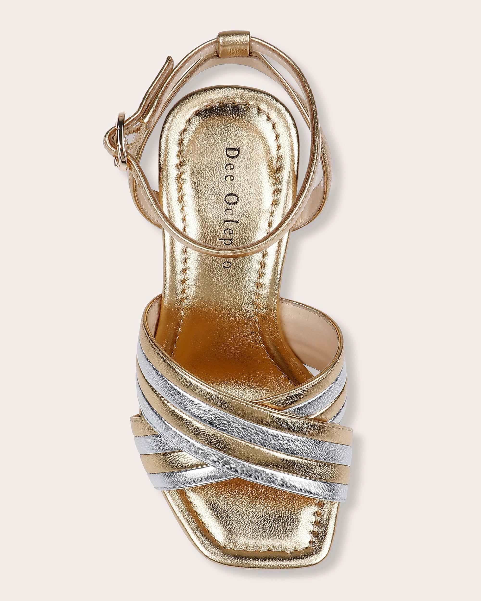Havana Metallic-Leather Platform Sandal