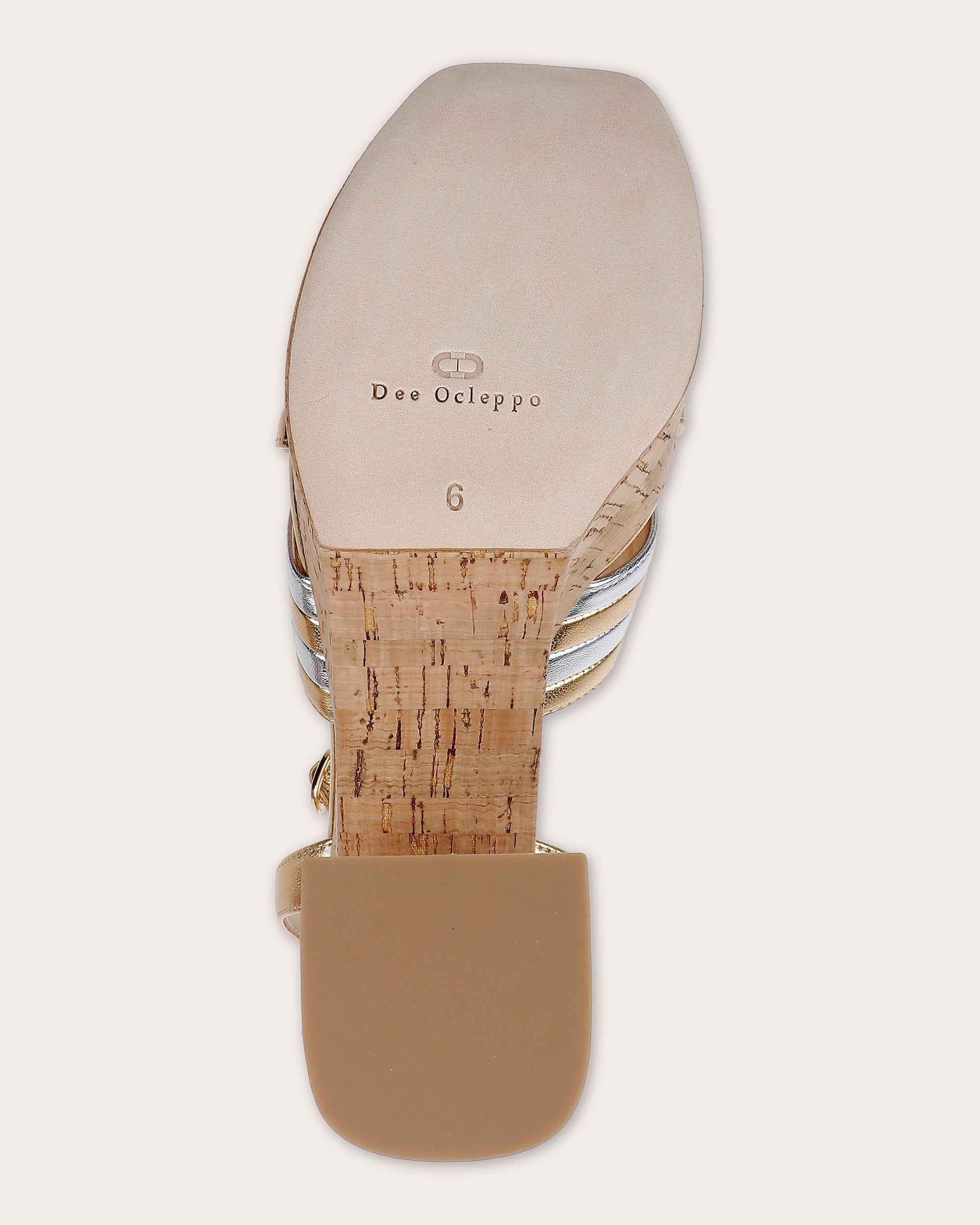Havana Metallic-Leather Platform Sandal