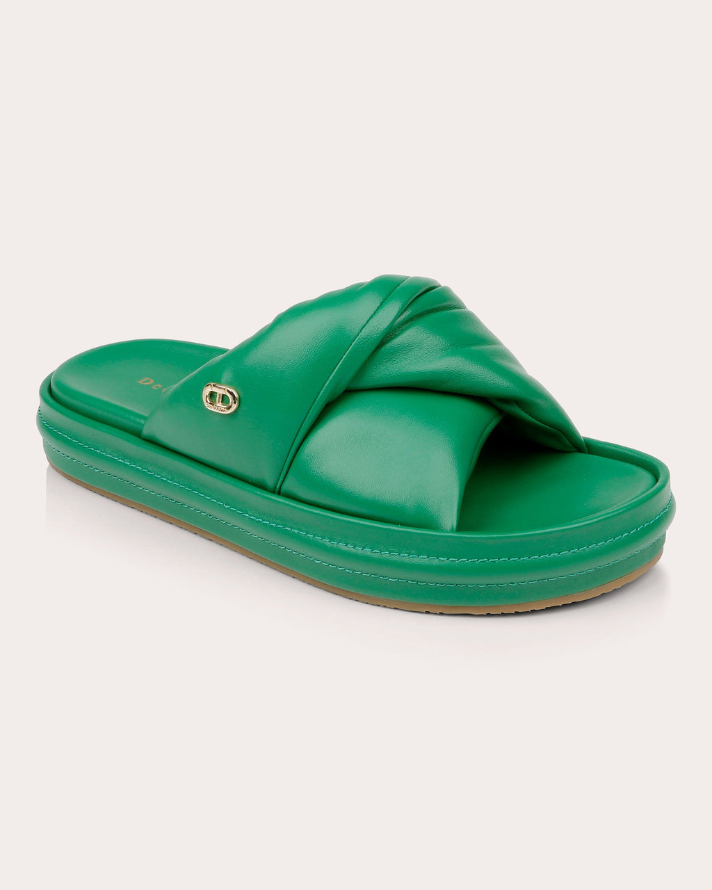 Milan Twisted-Leather Sandal