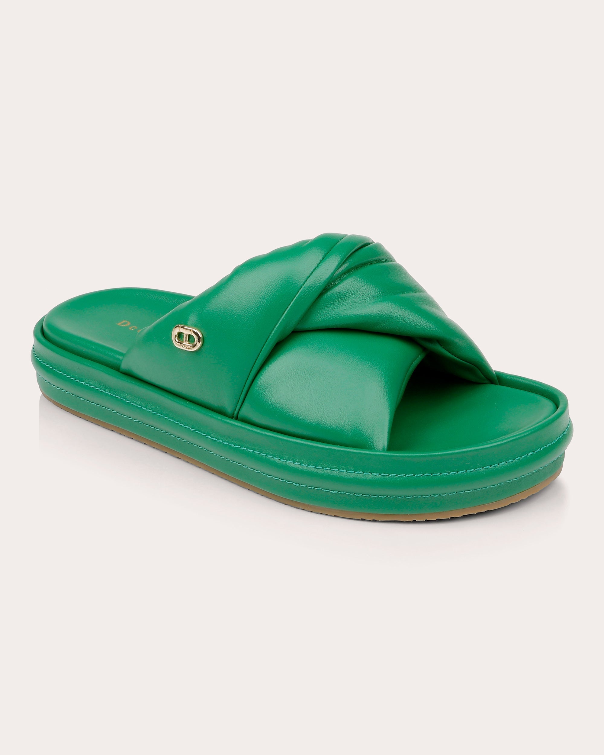 Milan Twisted-Leather Sandal