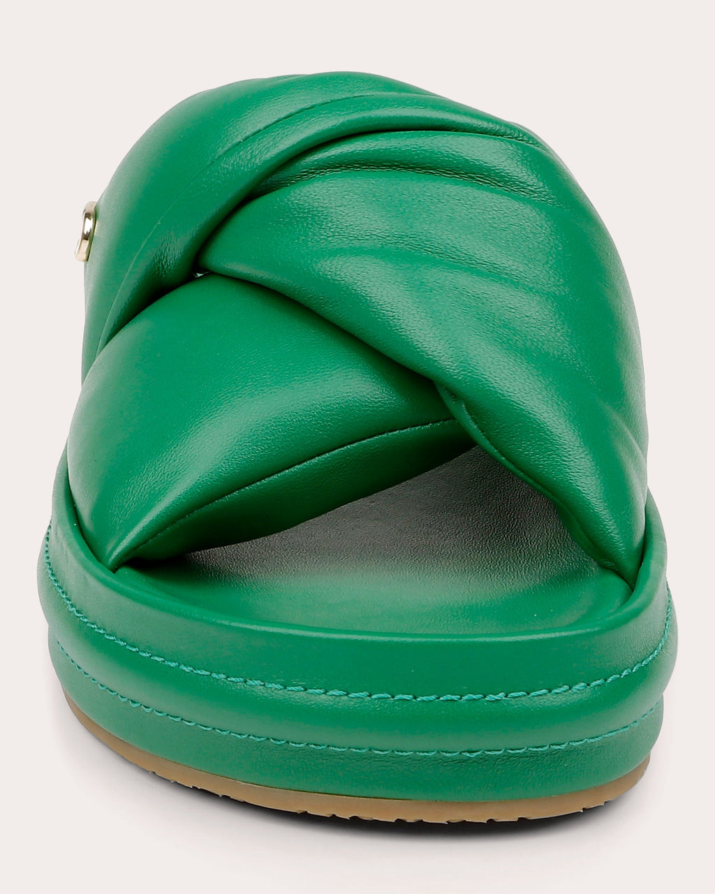 Milan Twisted-Leather Sandal