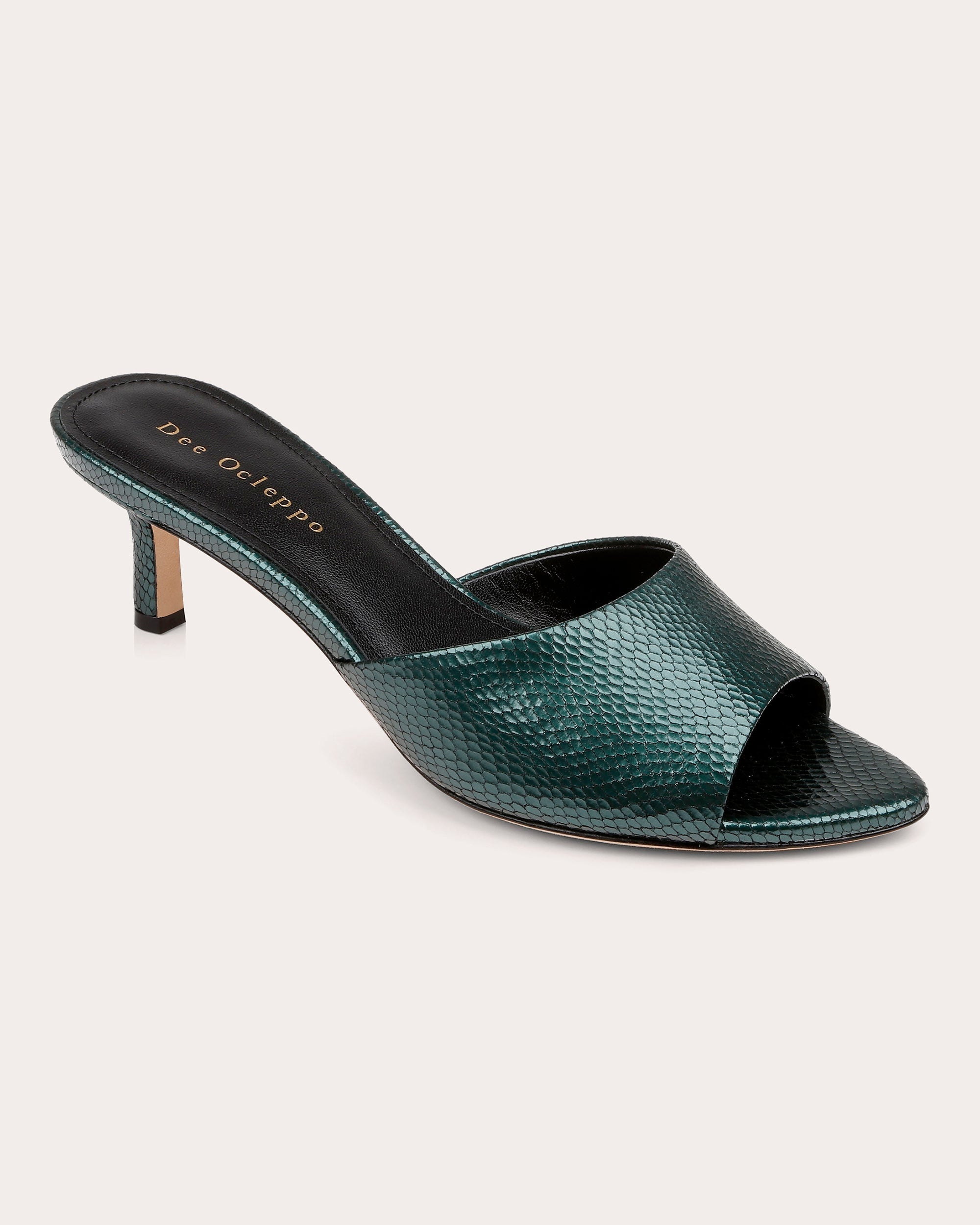 Bogota Embossed Metallic-Leather Mule