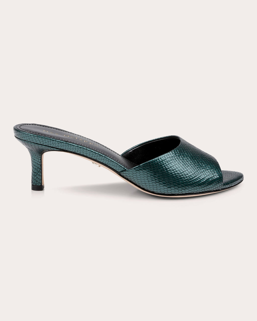 Bogota Embossed Metallic-Leather Mule