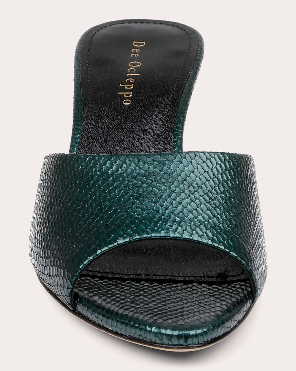 Bogota Embossed Metallic-Leather Mule