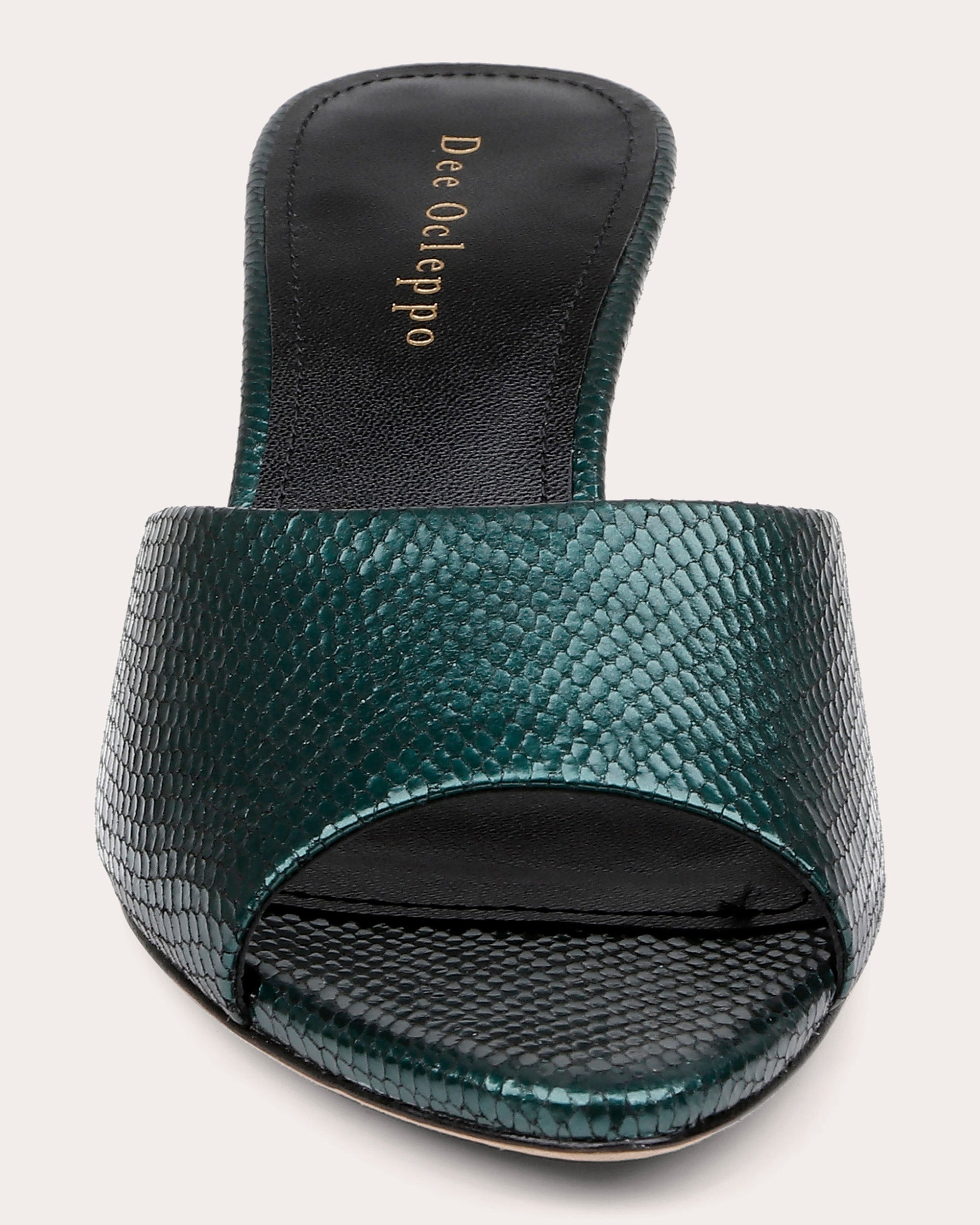 Bogota Embossed Metallic-Leather Mule