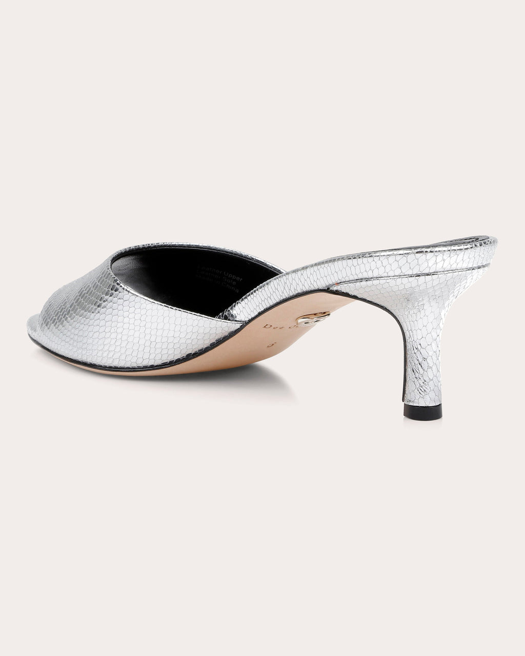 Bogota Embossed Metallic-Leather Mule