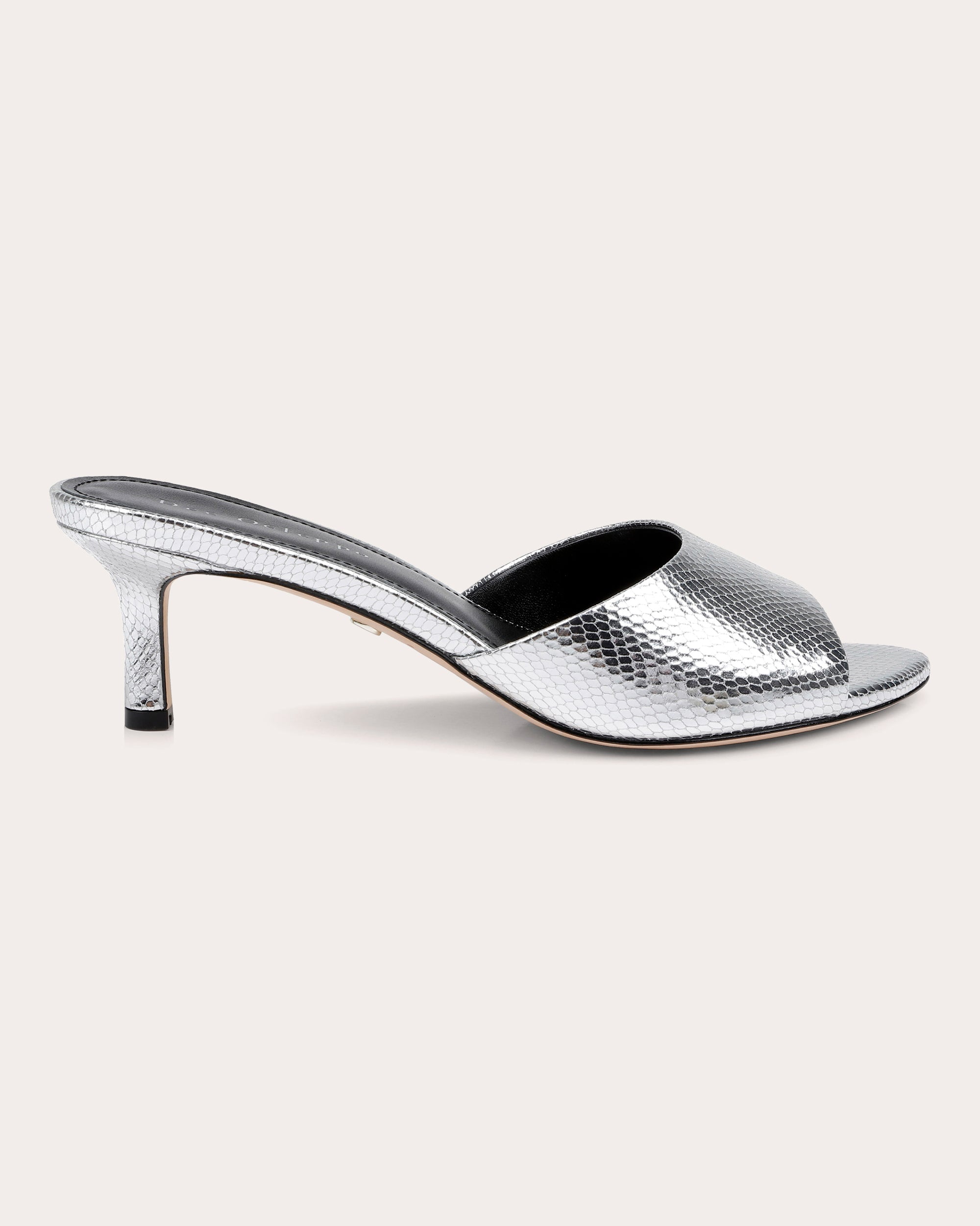 Bogota Embossed Metallic-Leather Mule