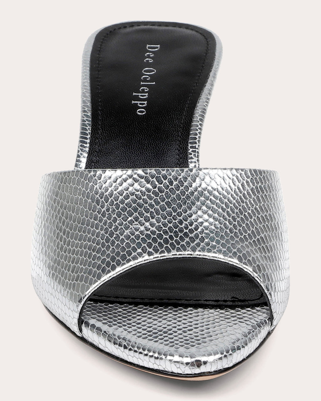 Bogota Embossed Metallic-Leather Mule