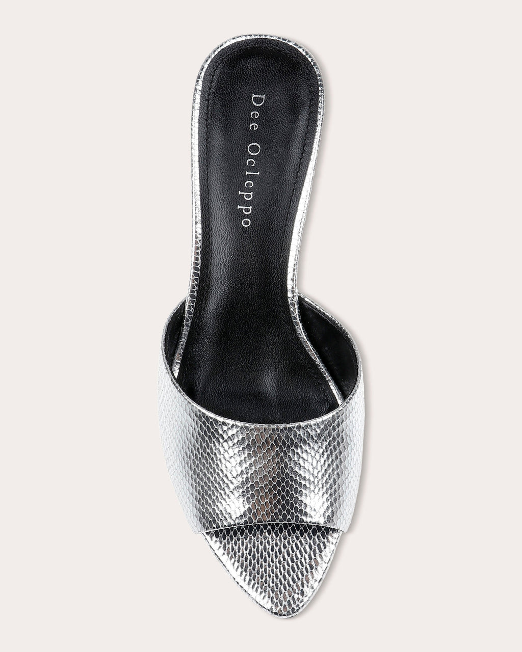 Bogota Embossed Metallic-Leather Mule
