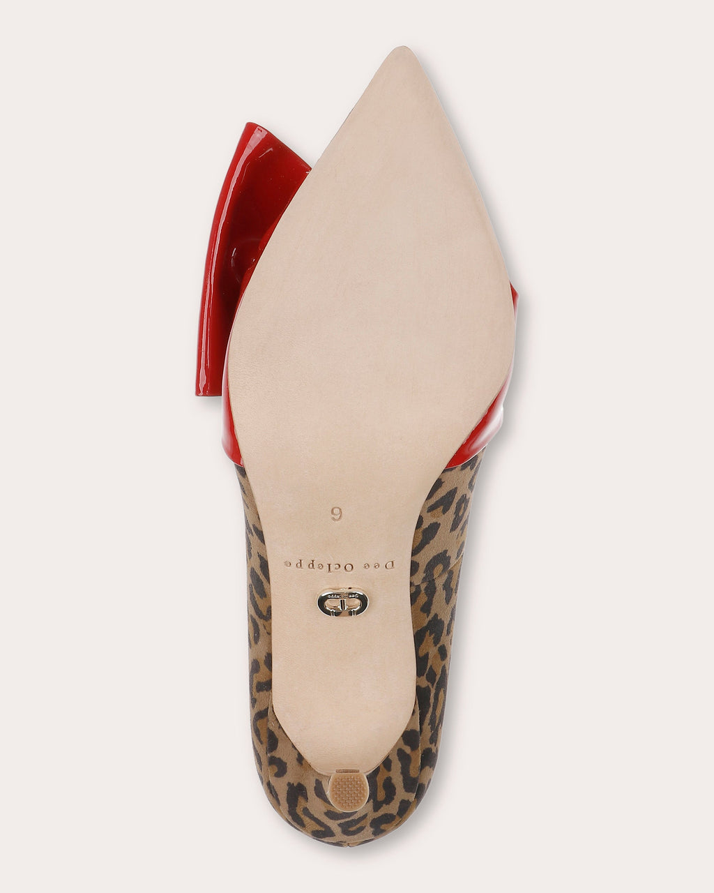 Delhi II Patent Leather Bow-Embellished Printed Leather Pump