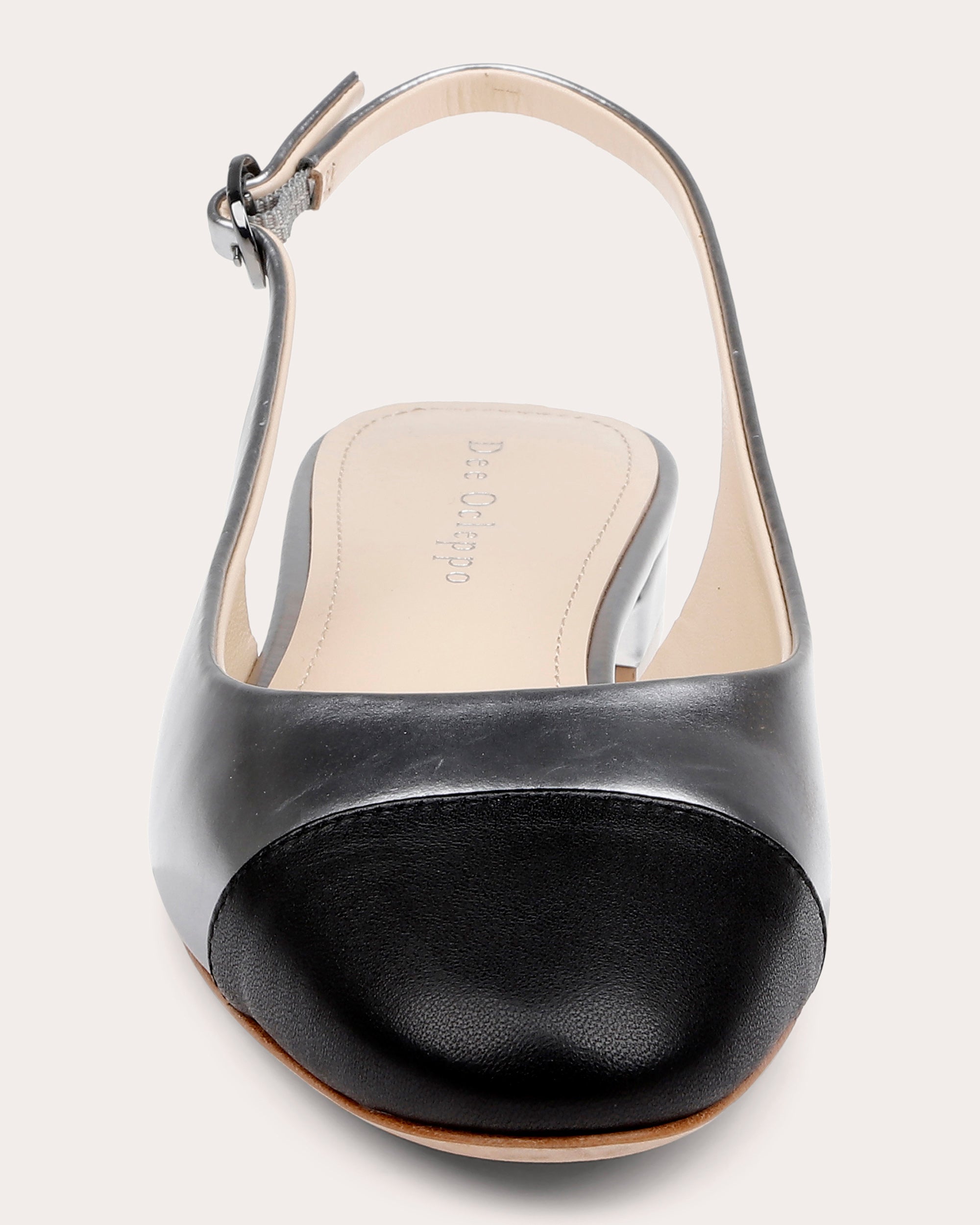 Mumbai Metallic-Leather Slingback Flat