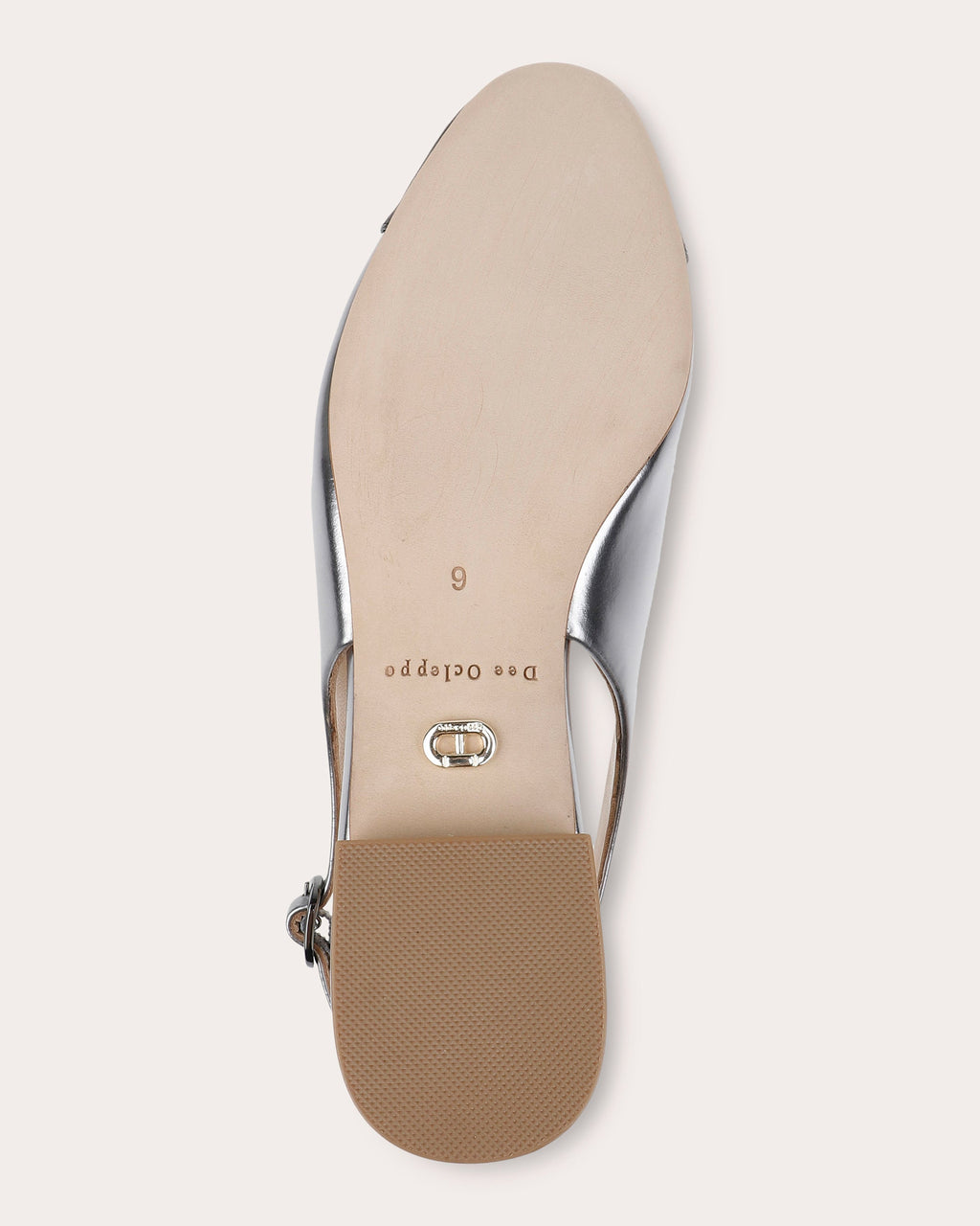 Mumbai Metallic-Leather Slingback Flat