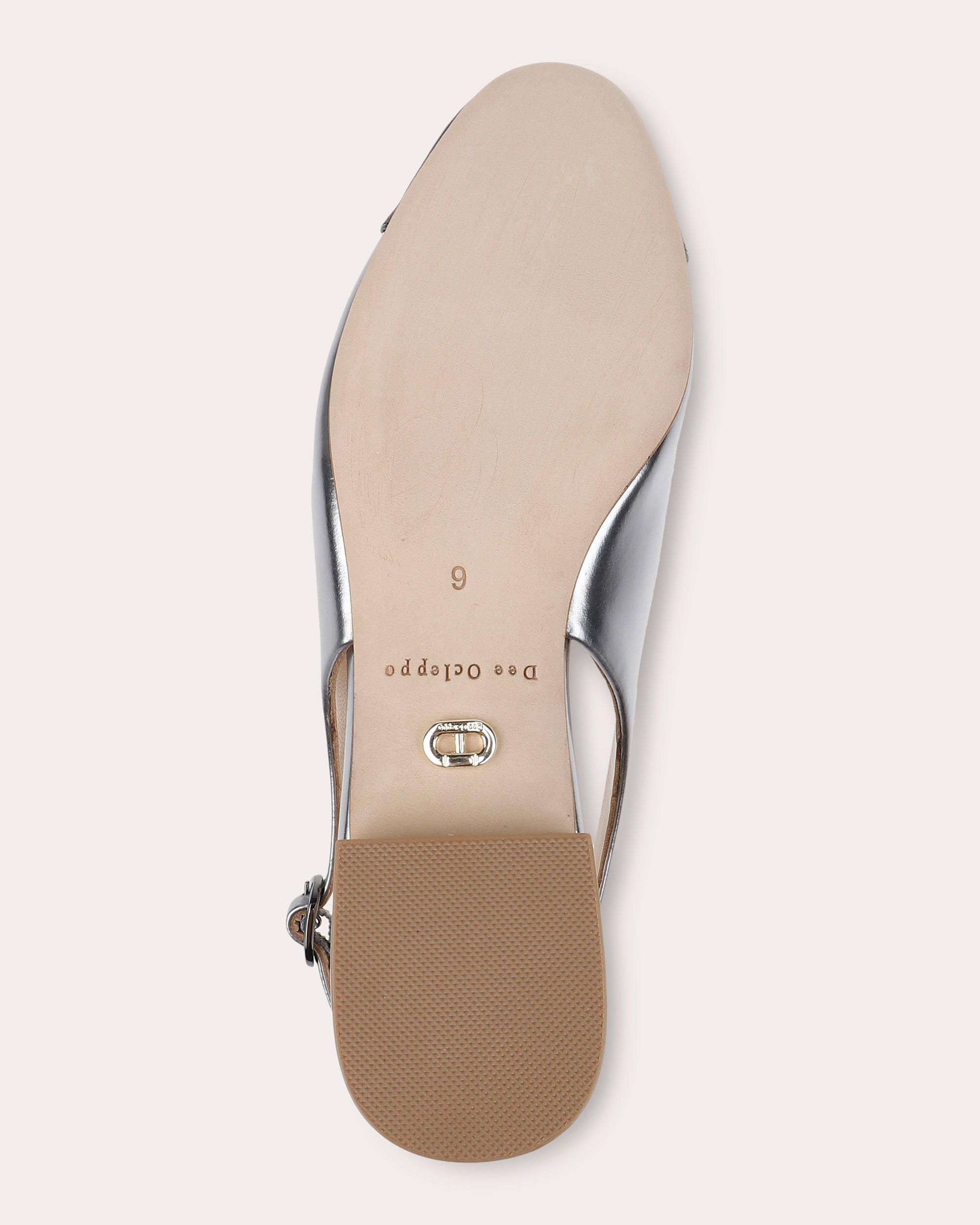 Mumbai Metallic-Leather Slingback Flat