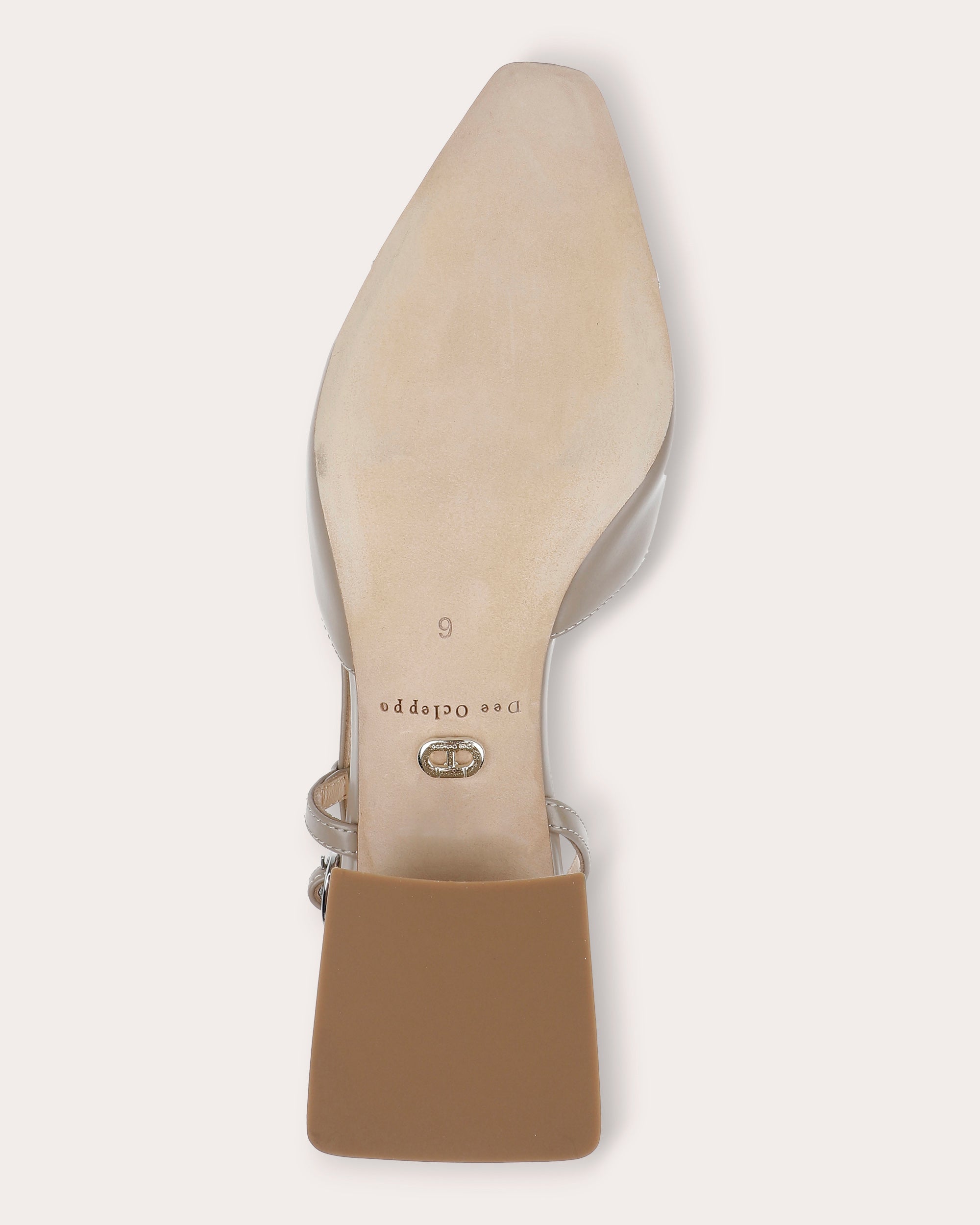 Naples Two-Tone Leather Slingback