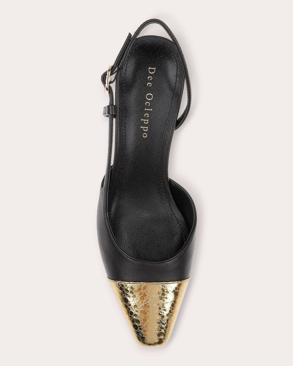 Naples Two-Tone Leather Slingback
