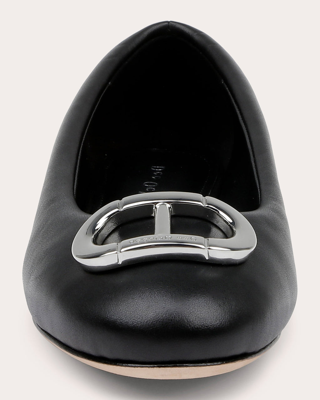 Prague Logo-Embellished Leather Flat