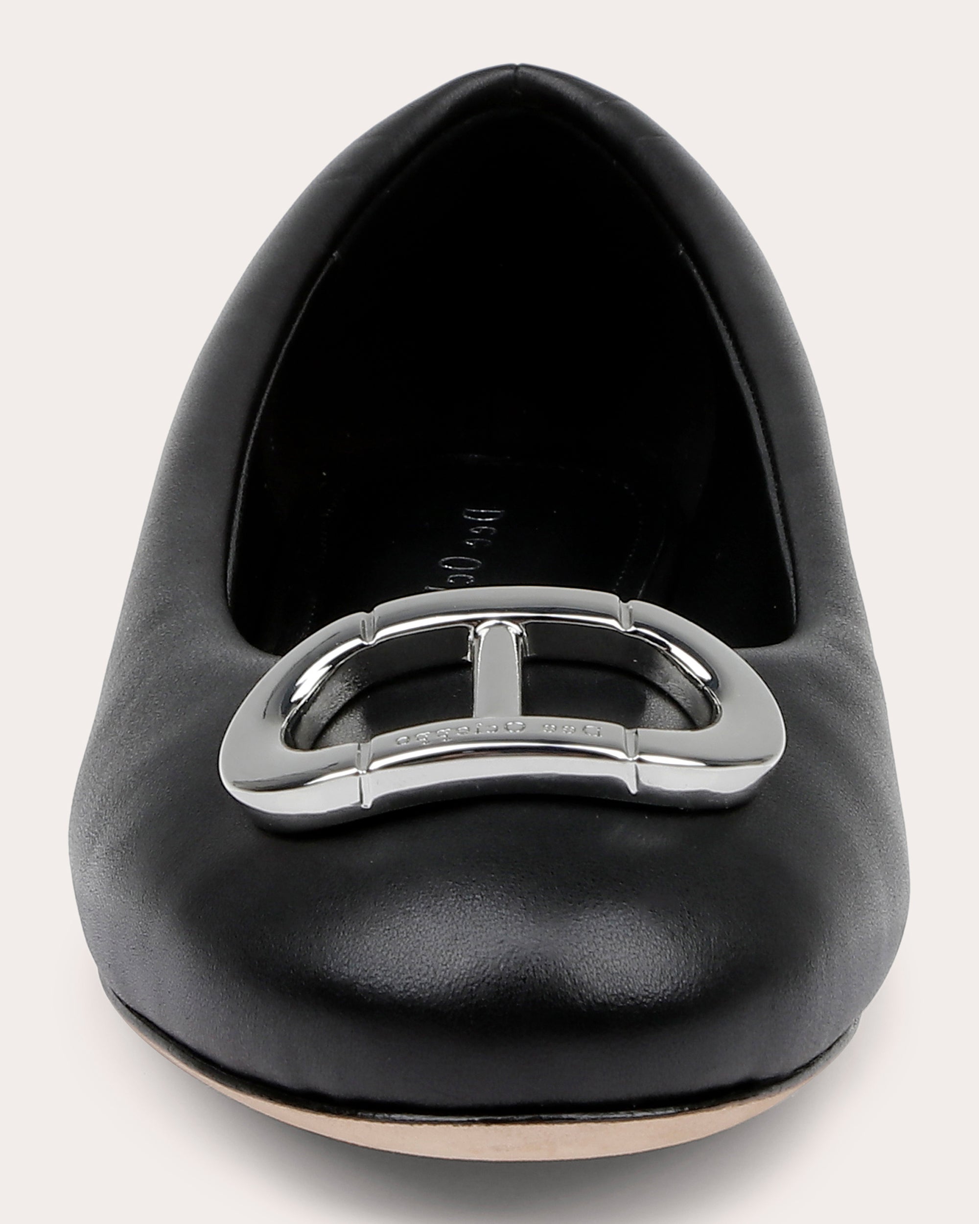 Prague Logo-Embellished Leather Flat
