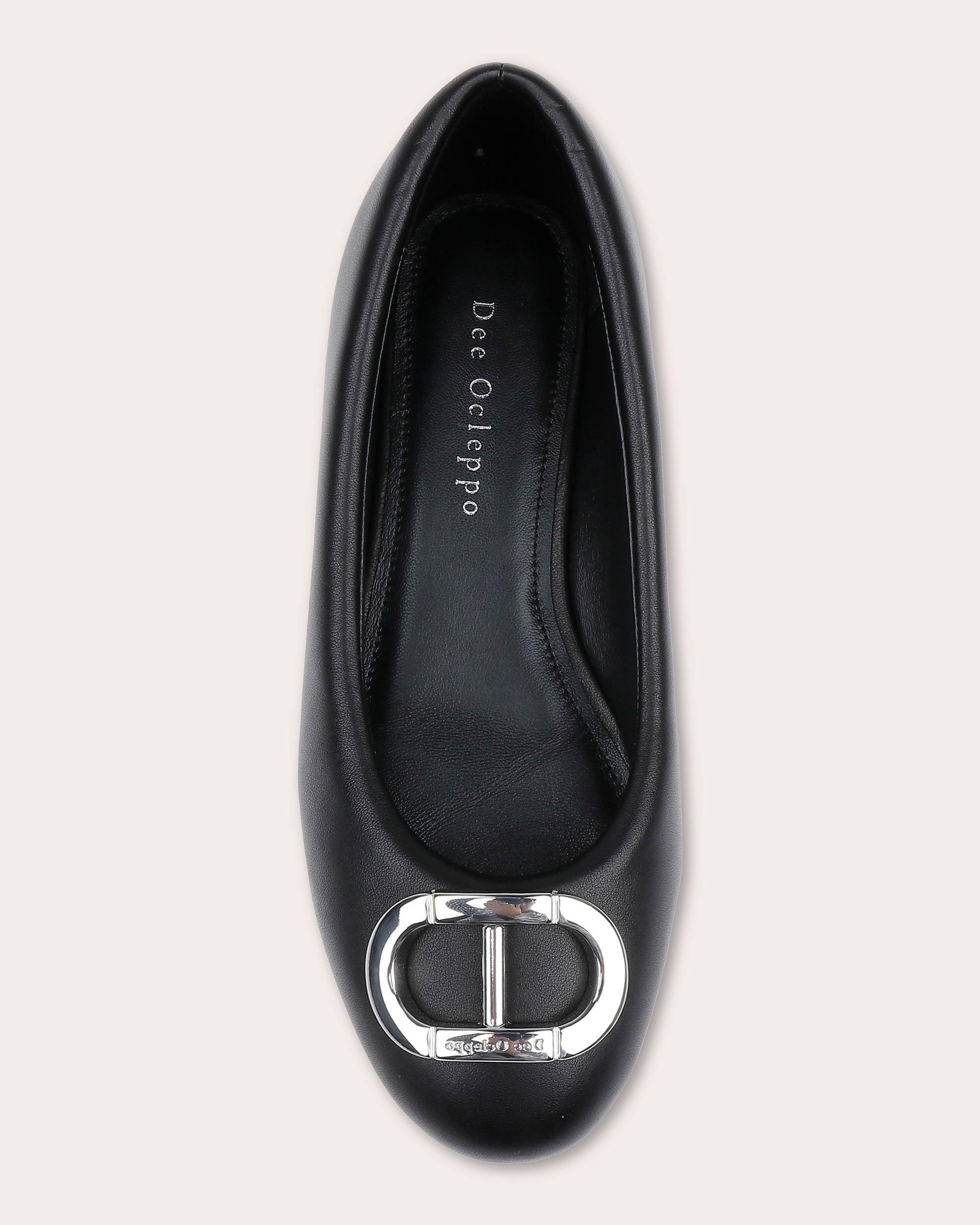 Prague Logo-Embellished Leather Flat