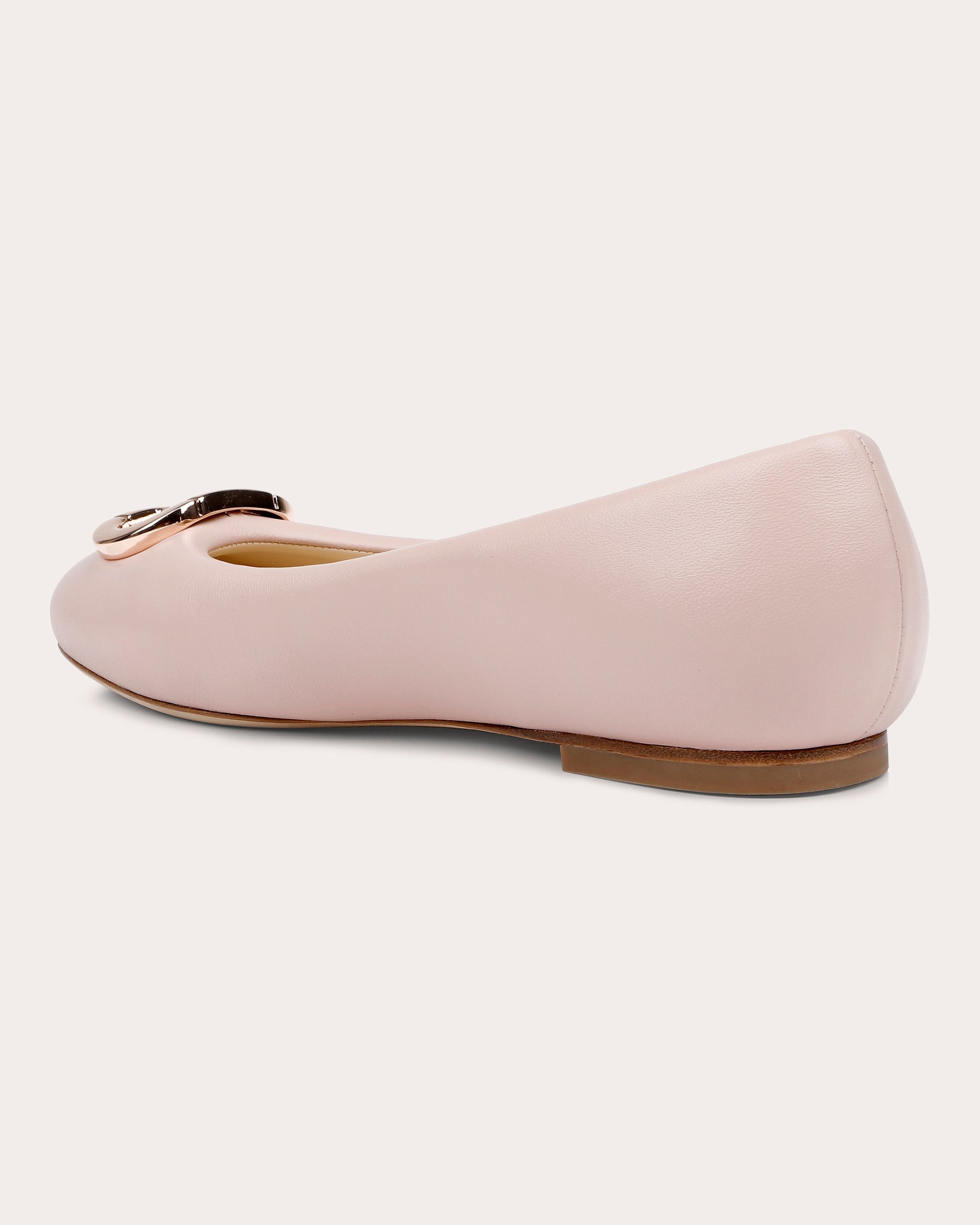 Prague Logo-Embellished Leather Flat
