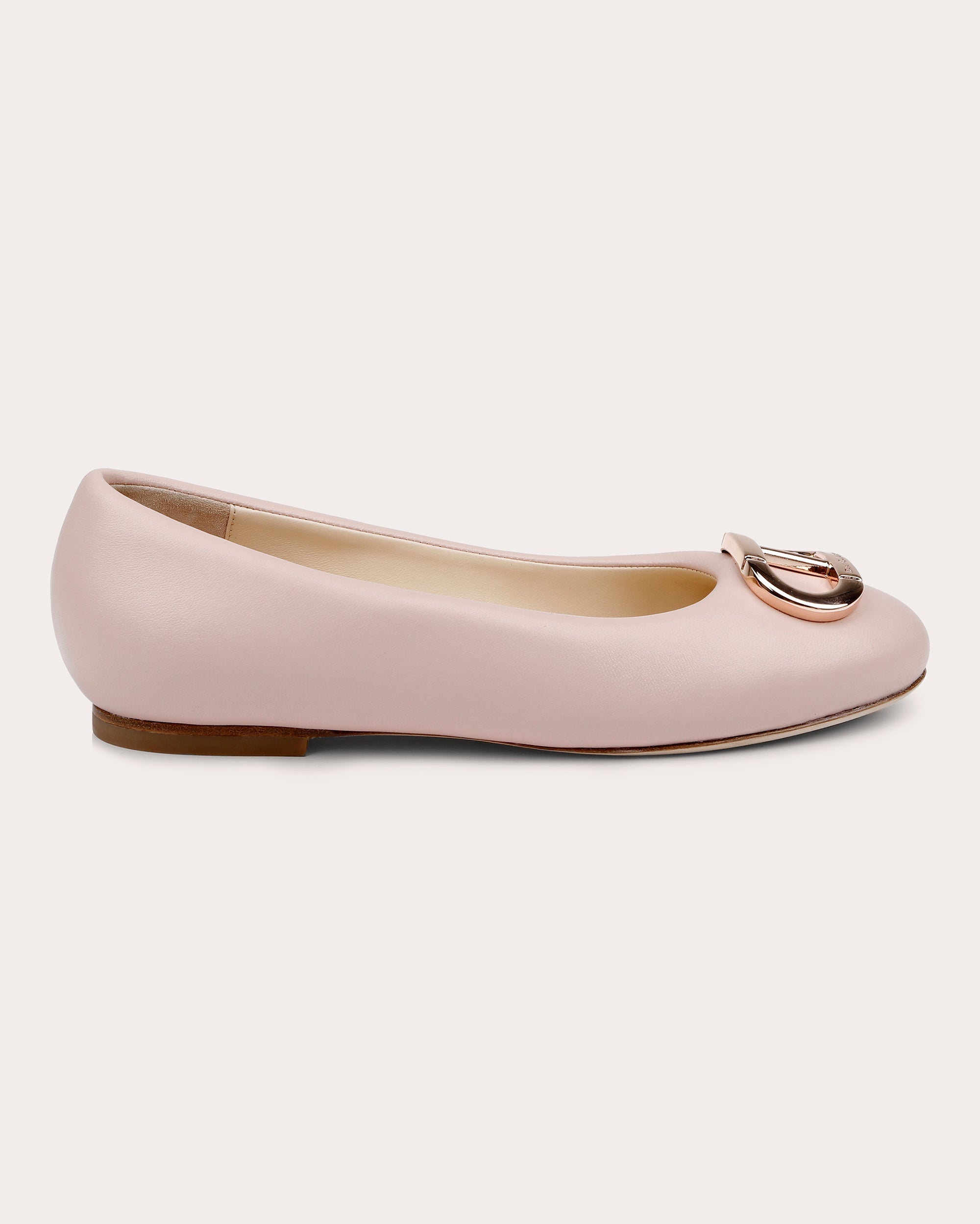 Prague Logo-Embellished Leather Flat