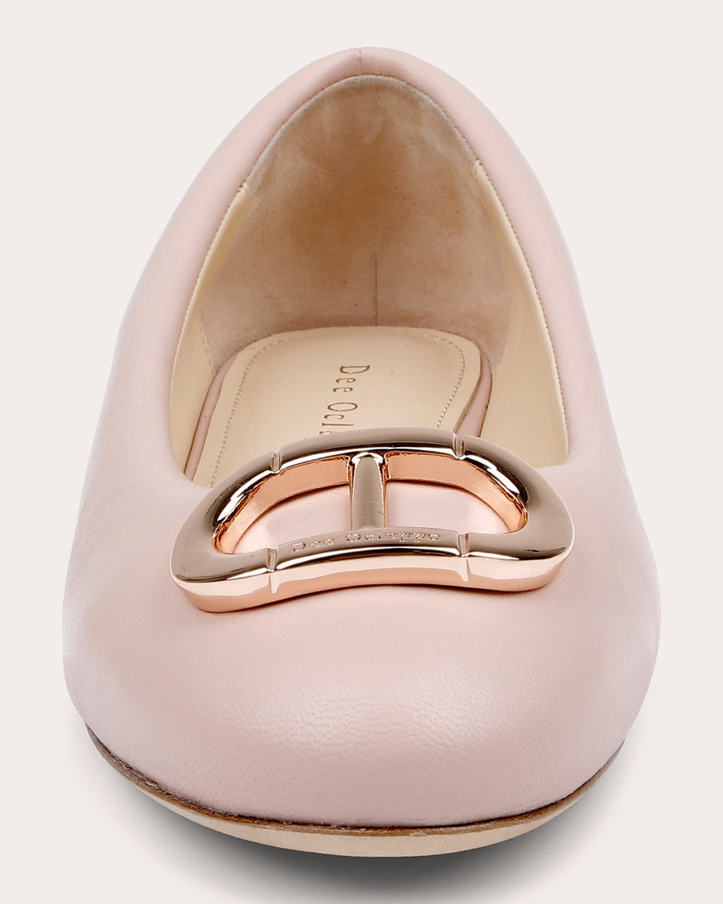 Prague Logo-Embellished Leather Flat