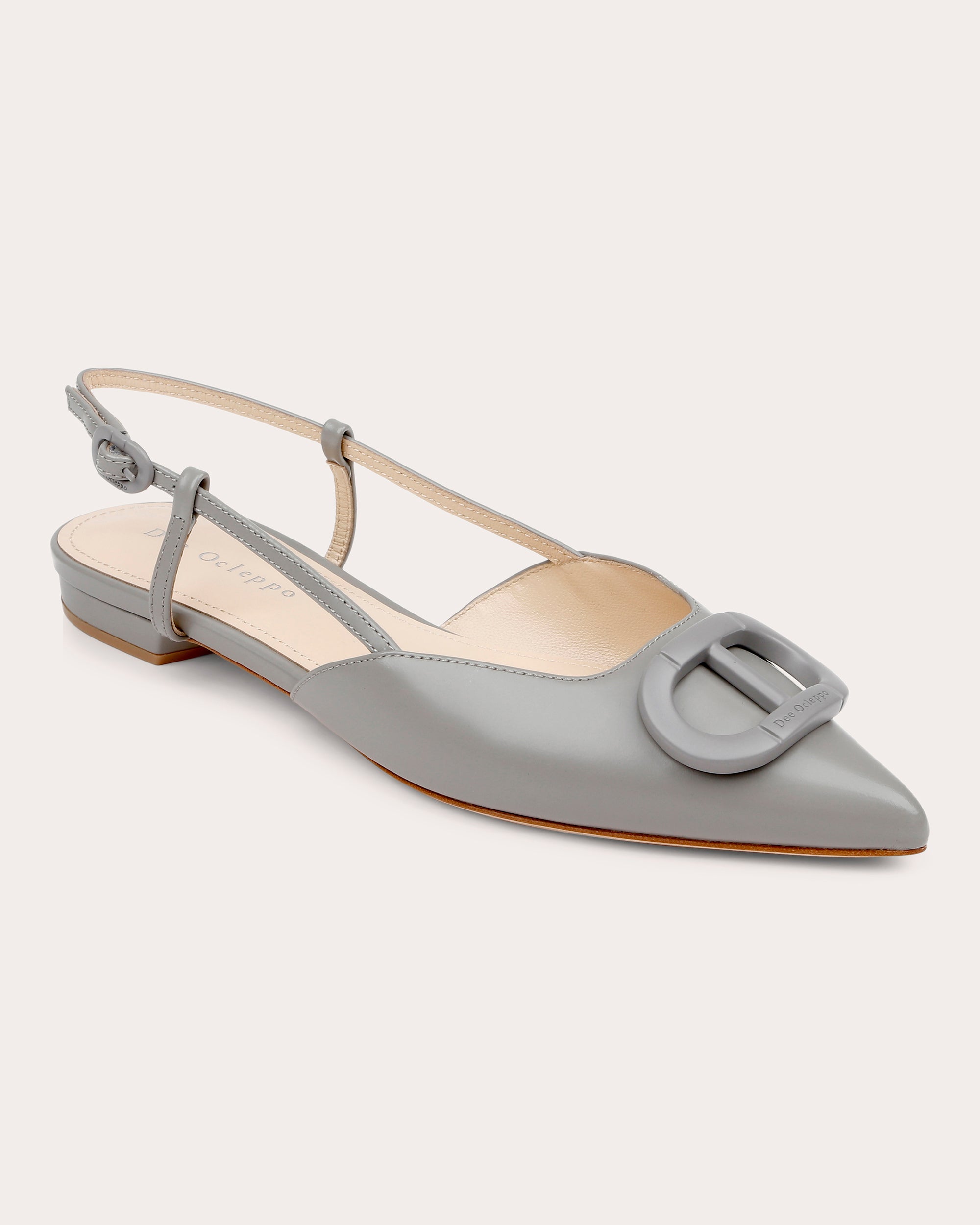 Rome Leather Slingback Flat