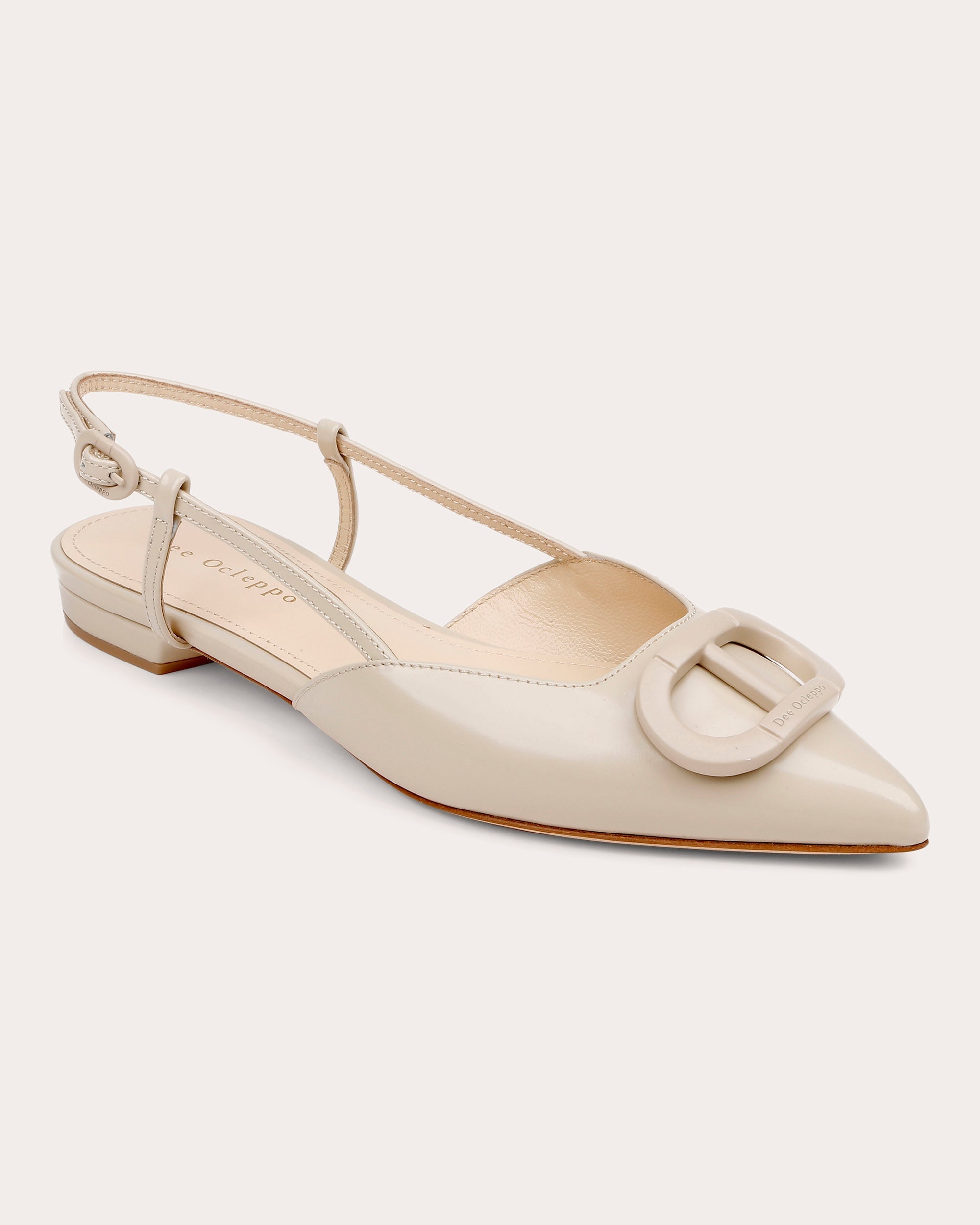 Rome Leather Slingback Flat