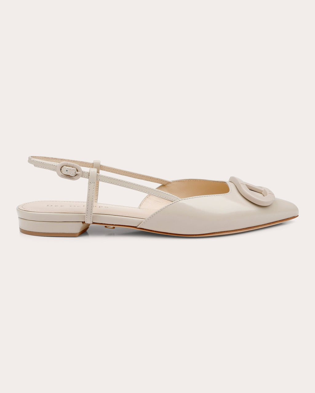 Rome Leather Slingback Flat