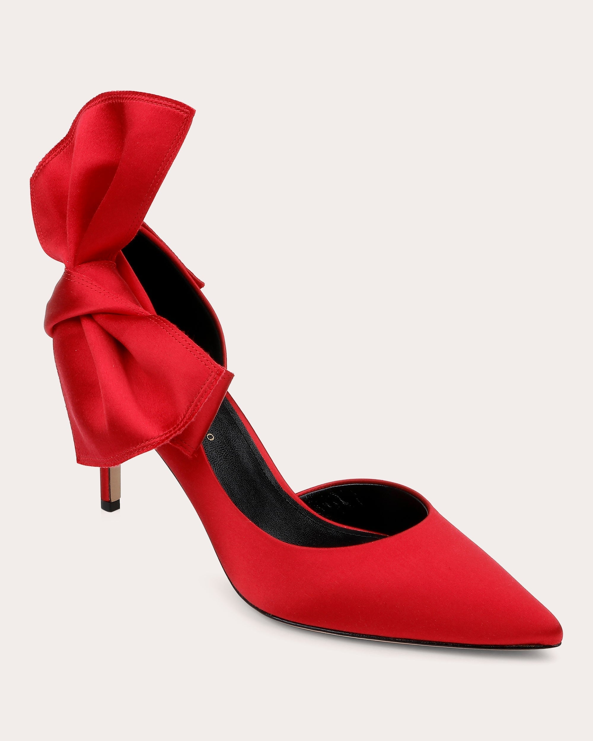 Belmont Bow-Embellished Satin Pump